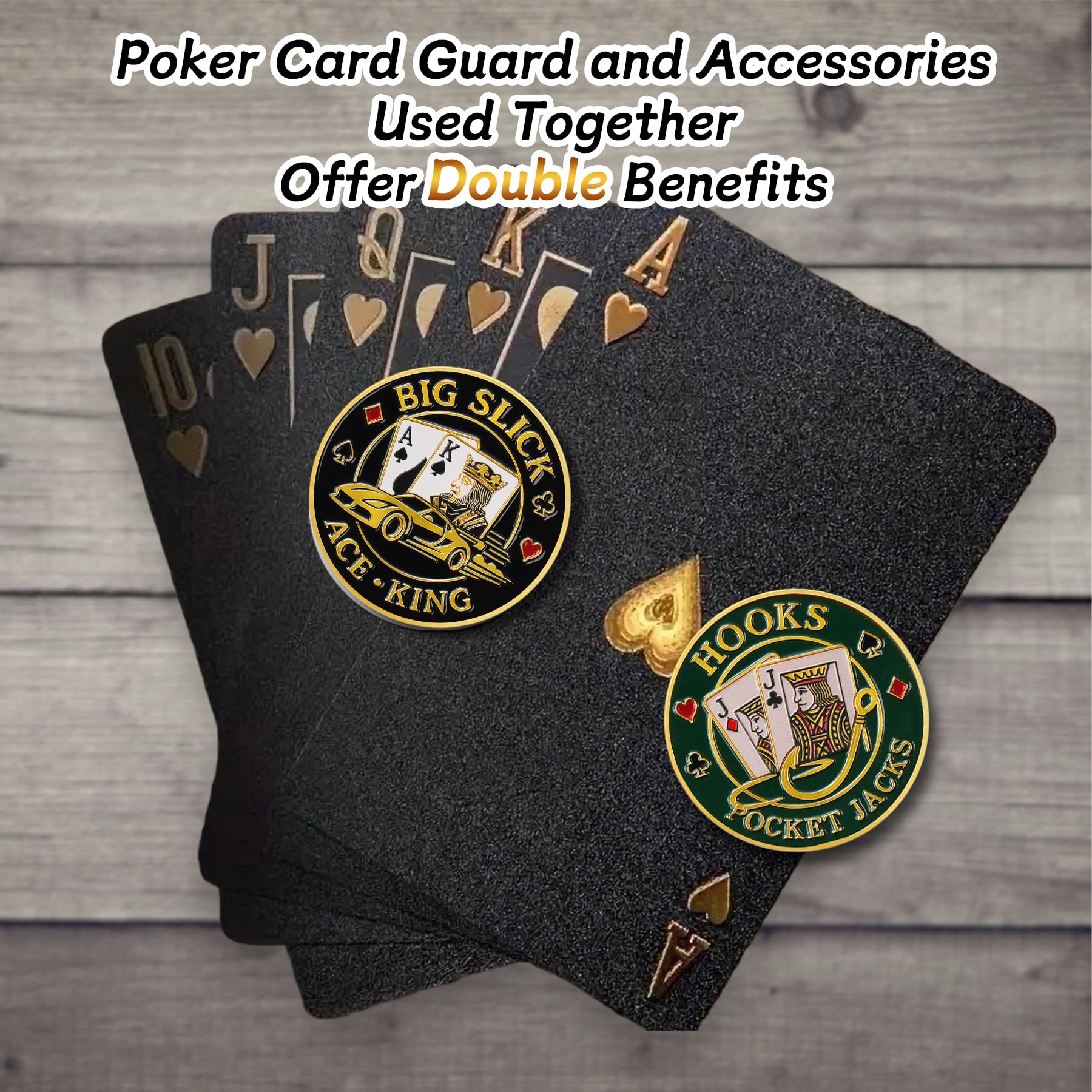 Powerful Big Slick Poker Card Protectors Coin mysite