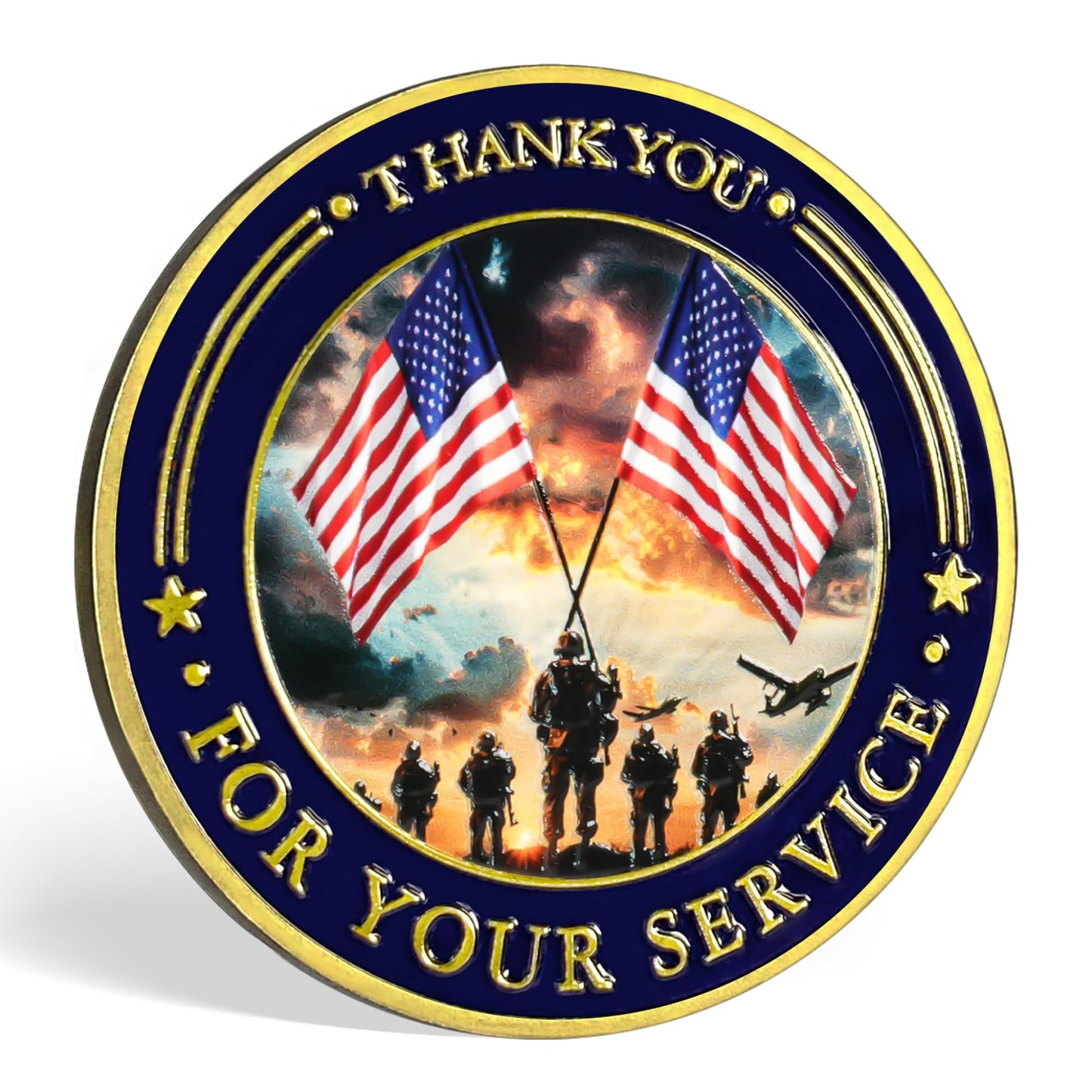 Thank You for Your Service Military Veterans Challenge Coin mysite