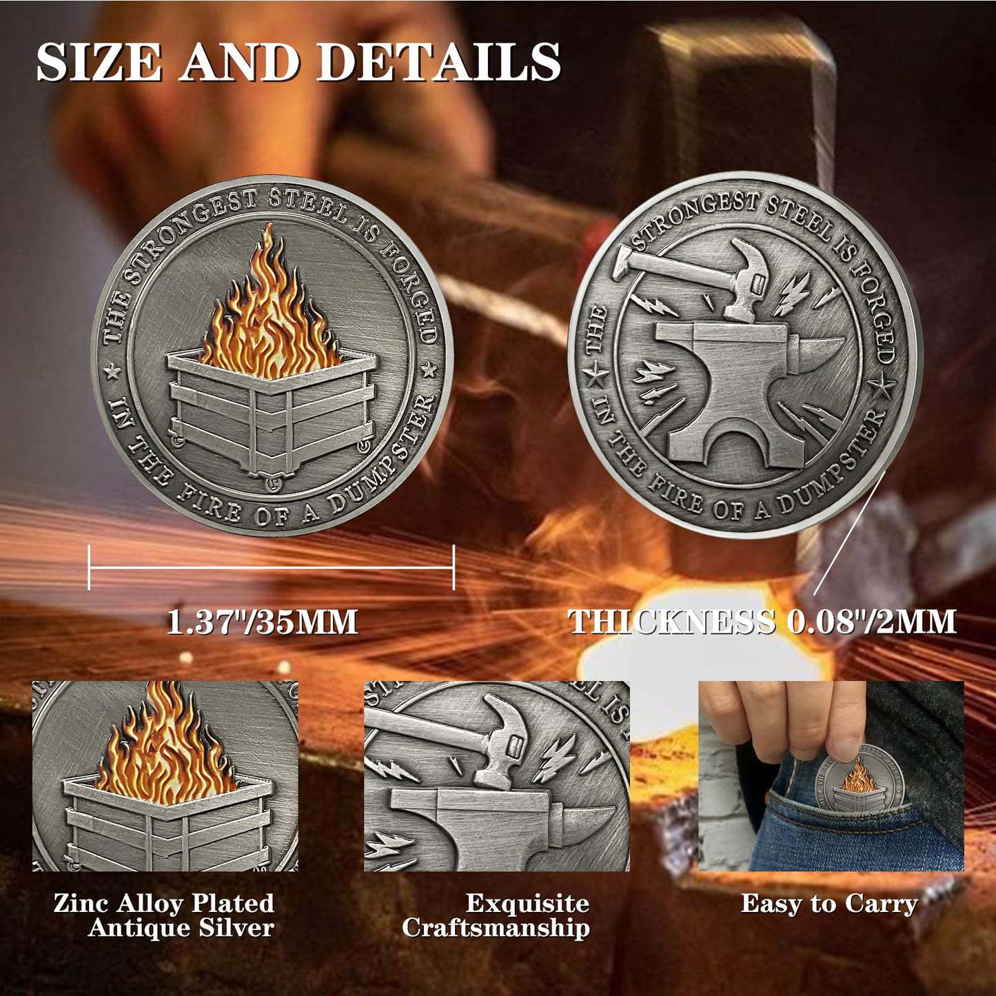 Hilarious Medallion for Staff Dumpster Fire Coin mysite