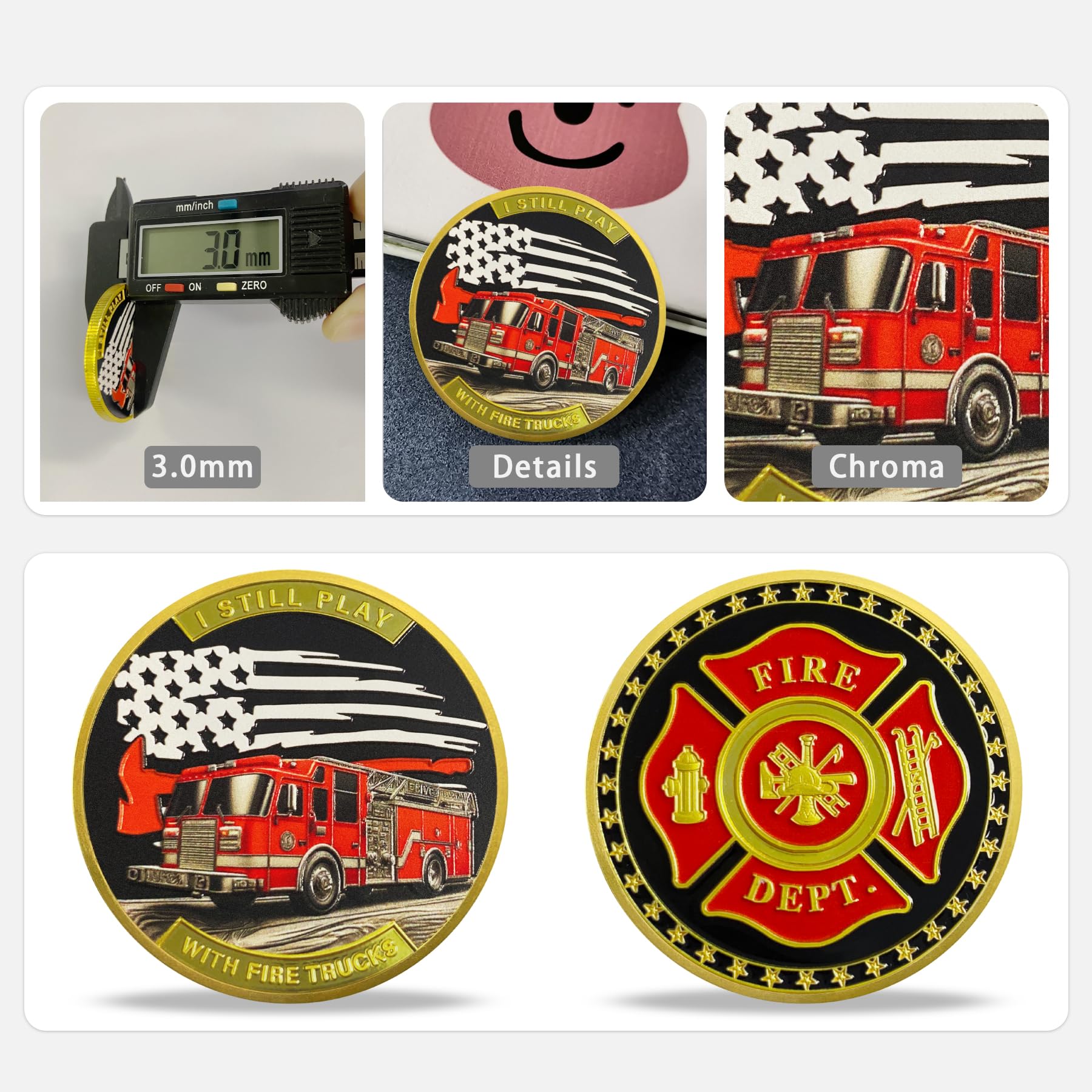 Firefighter Helmet Challenge Coin mysite