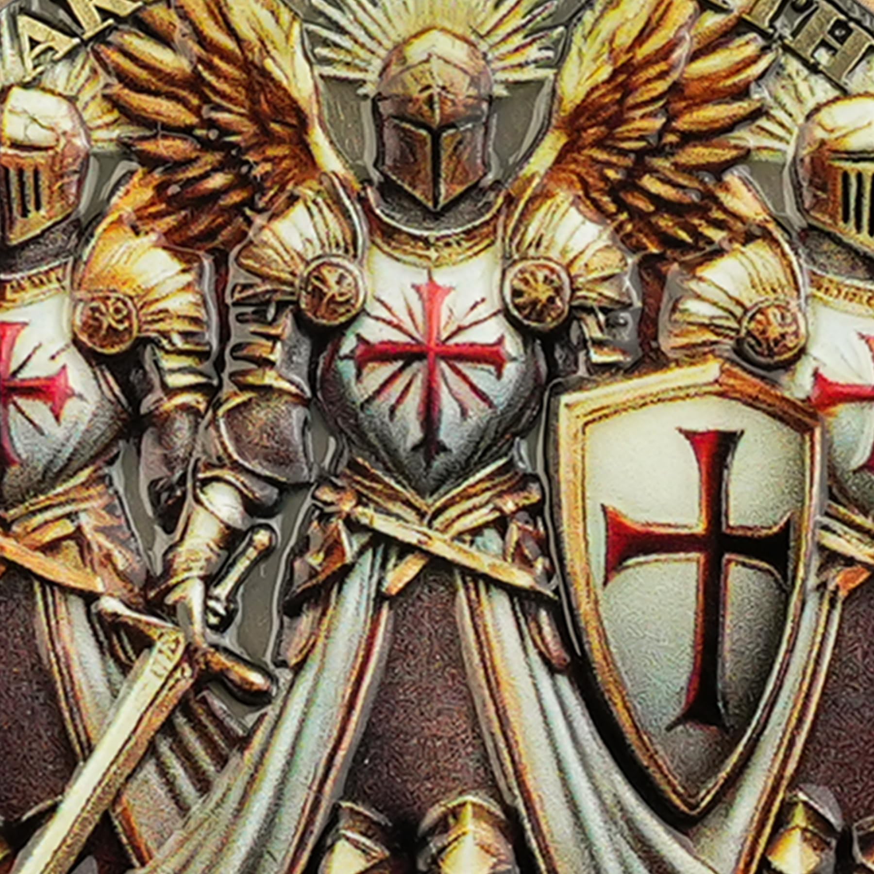 Three Knights Armor Challenge Coin mysite