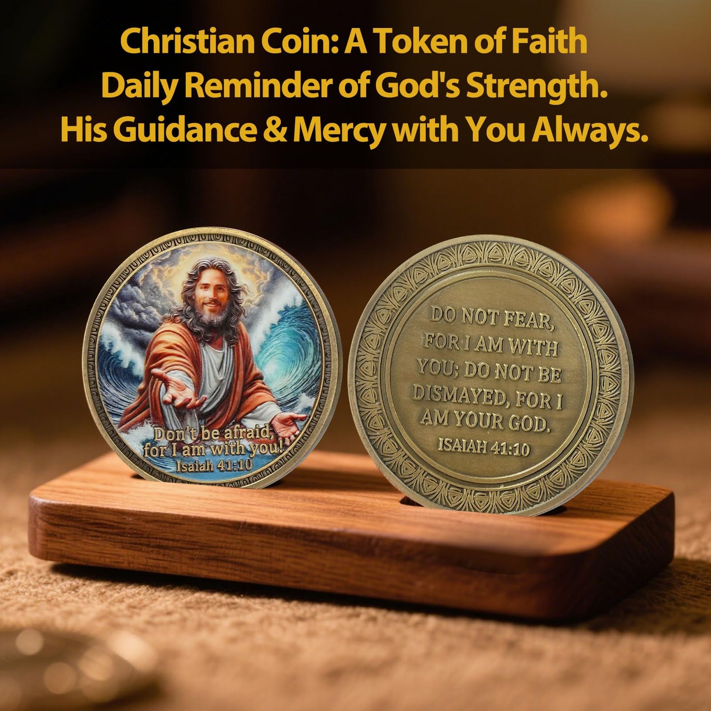 Sacred Jesus Comfort Christian Challenge Coin mysite