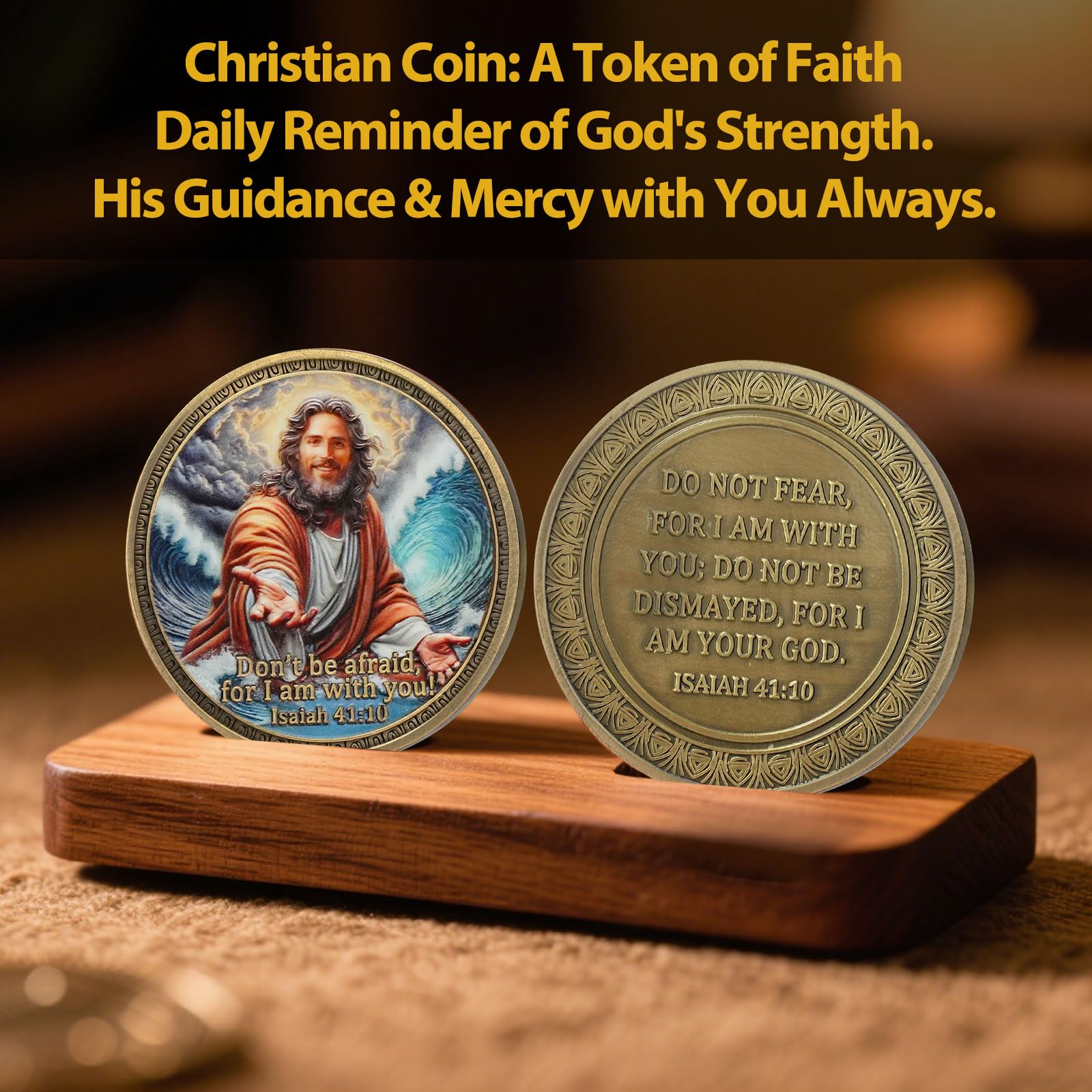 Sacred Jesus Comfort Christian Challenge Coin mysite