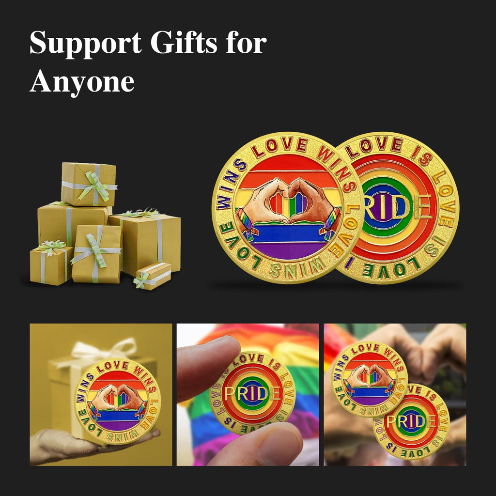 Love is Love Pride Coin Rainbow Pride LGBTQ  Coin mysite
