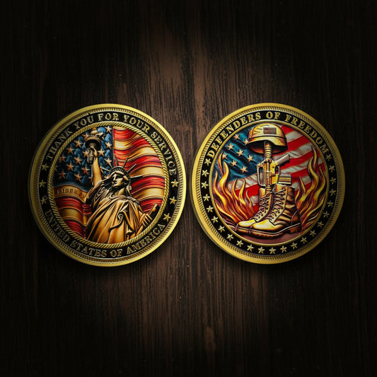Thank You for Your Service Military Veterans Challenge Coins mysite