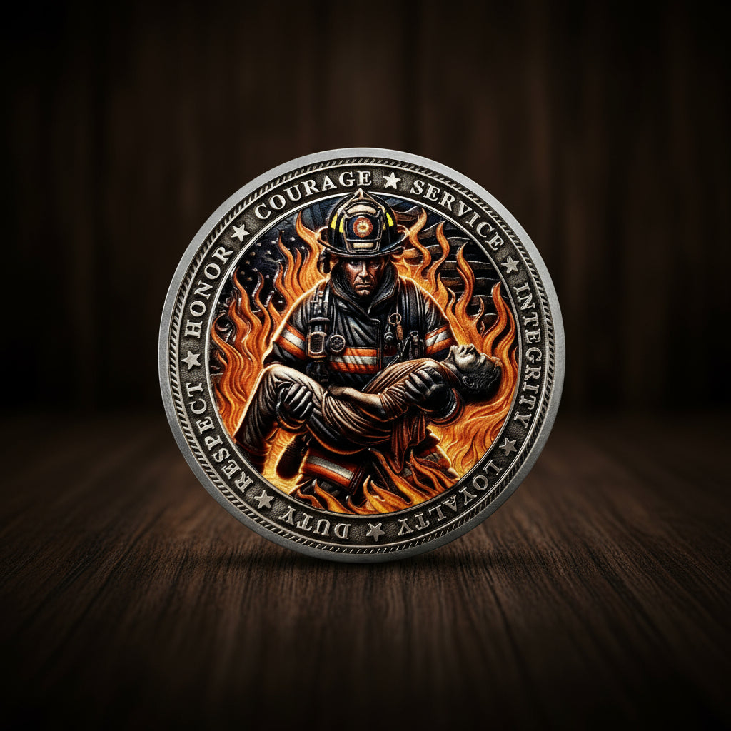 Firefighter Rescue Challenge Coin mysite