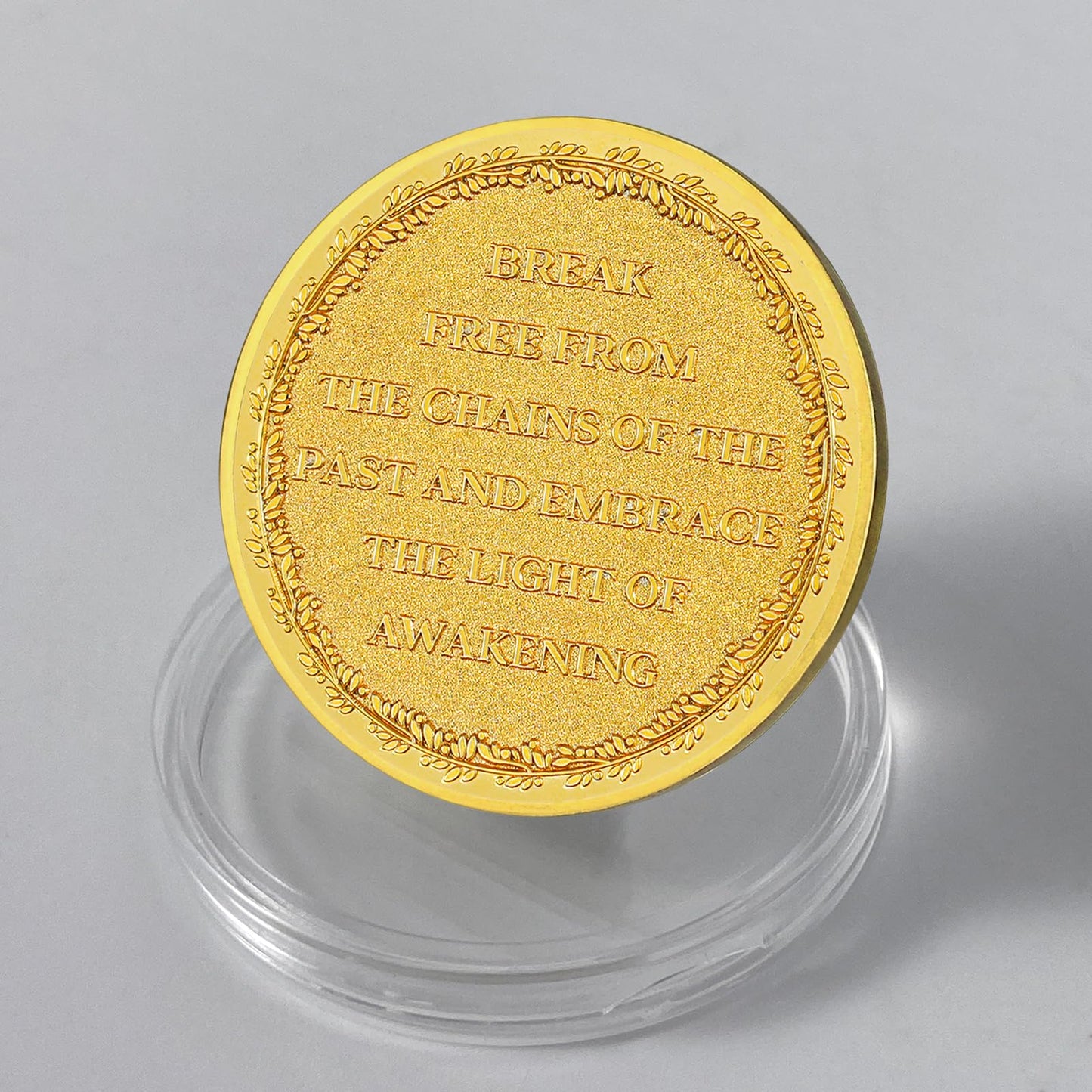 Motivational Recovery Coin Embrace Awakening Transformative Journey toward Personal Growth and Freedom mysite