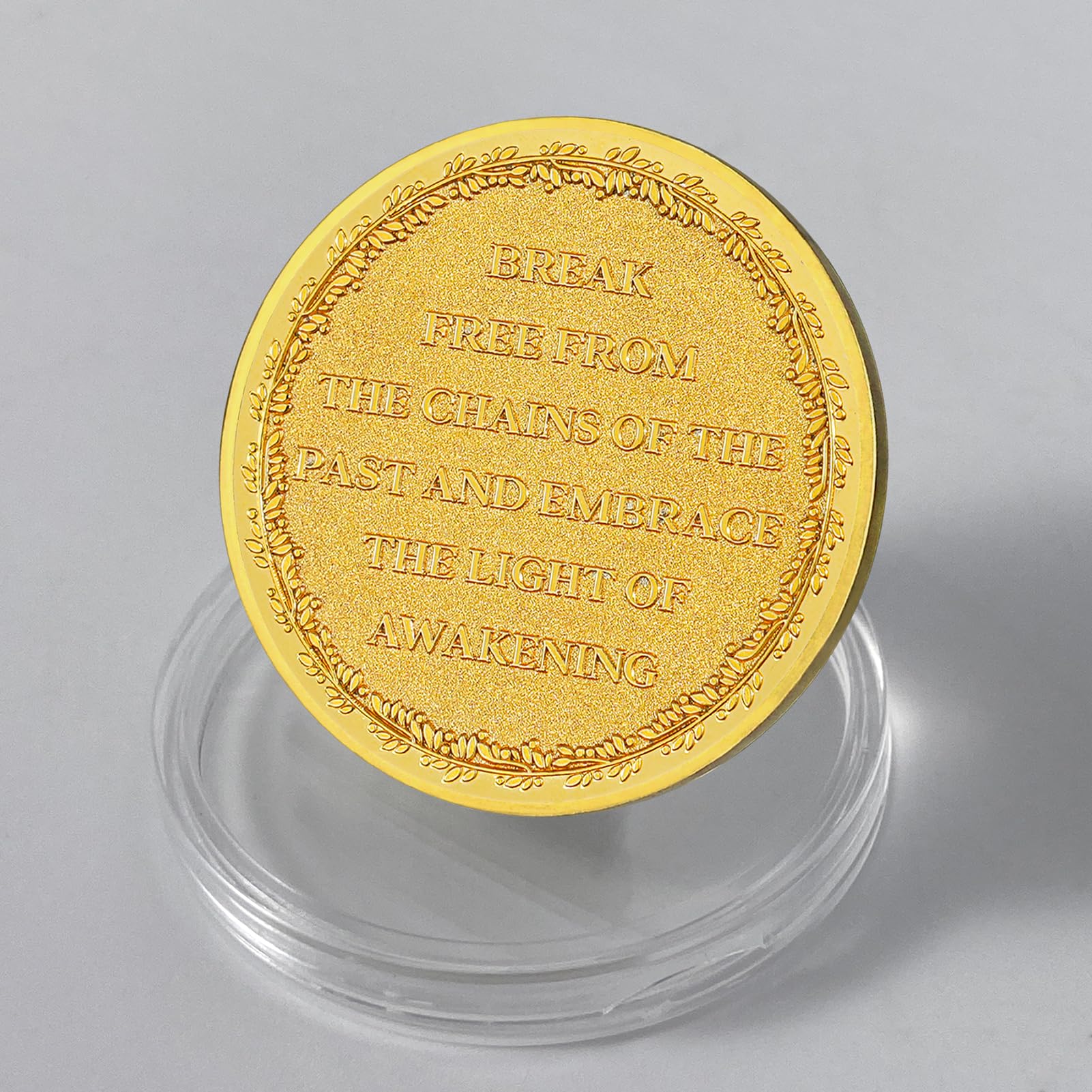 Motivational Recovery Coin Embrace Awakening Transformative Journey toward Personal Growth and Freedom mysite