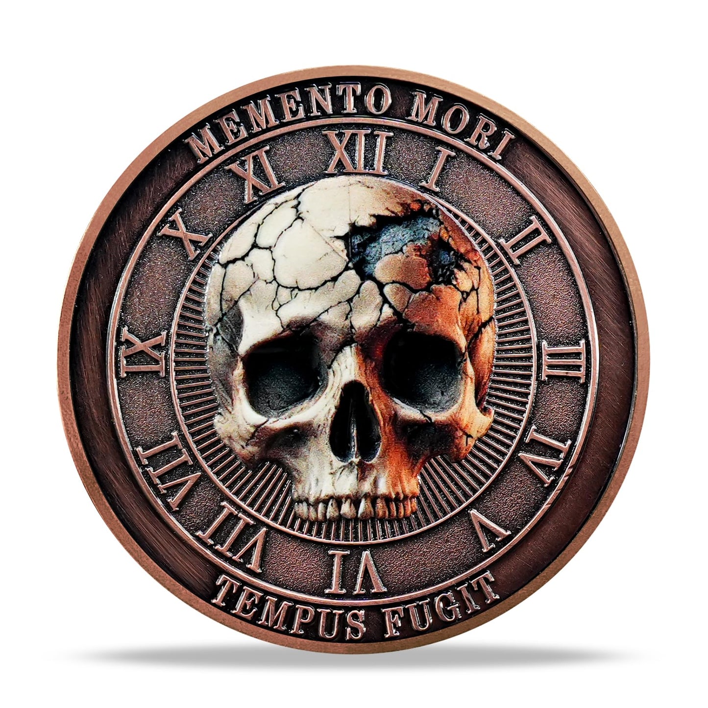 Tempus Fugit EDC Stoic Token Timeless Reminder of Life Memento Mori Coin mysite