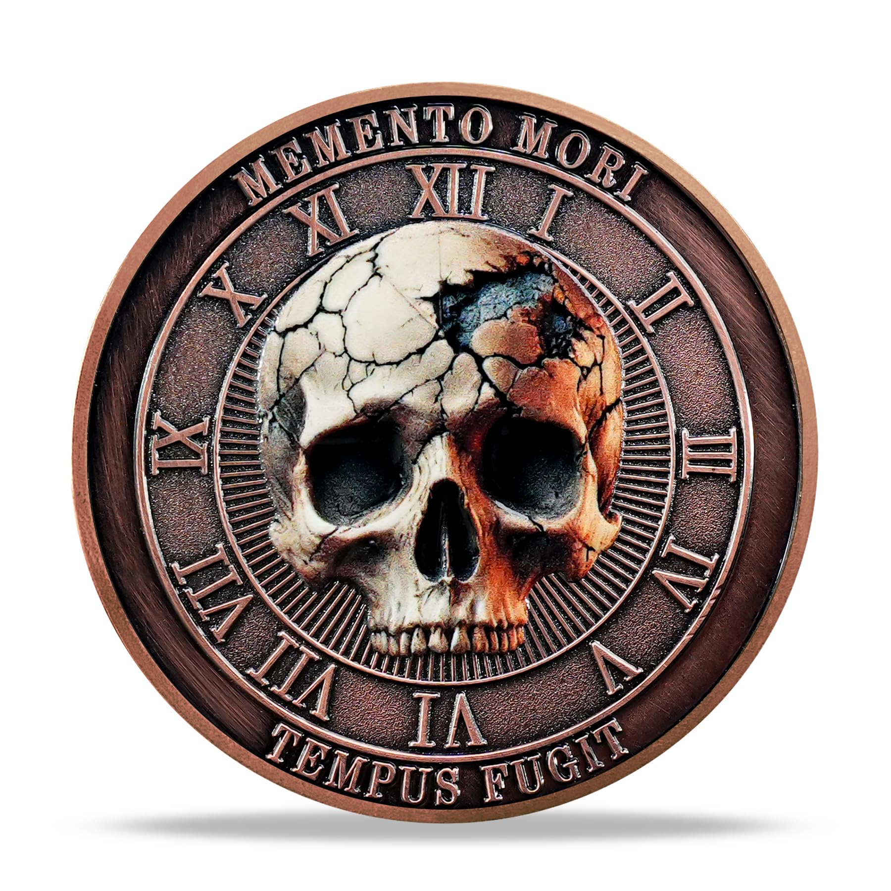 Tempus Fugit EDC Stoic Token Timeless Reminder of Life Memento Mori Coin mysite