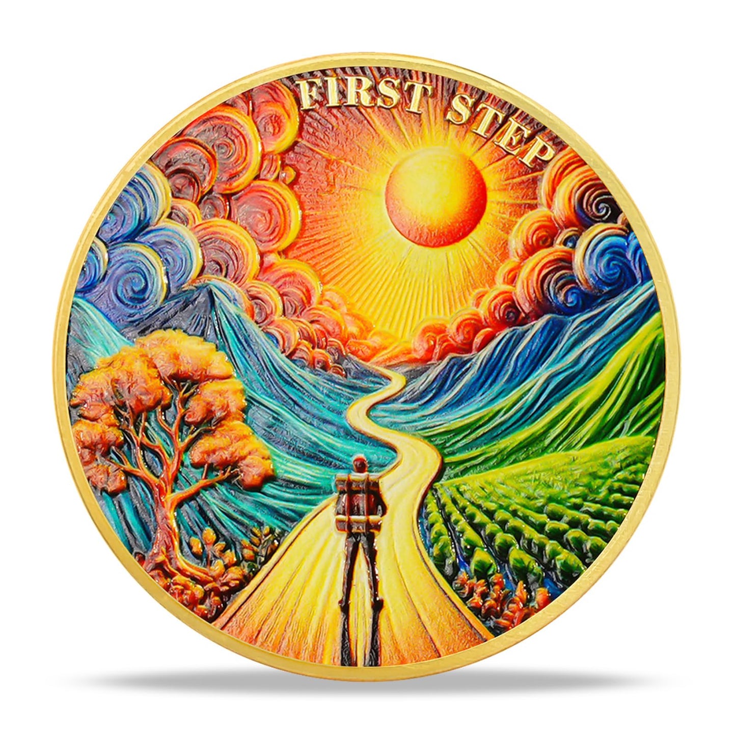 Motivational Recovery Coin Embrace Awakening Transformative Journey toward Personal Growth and Freedom mysite