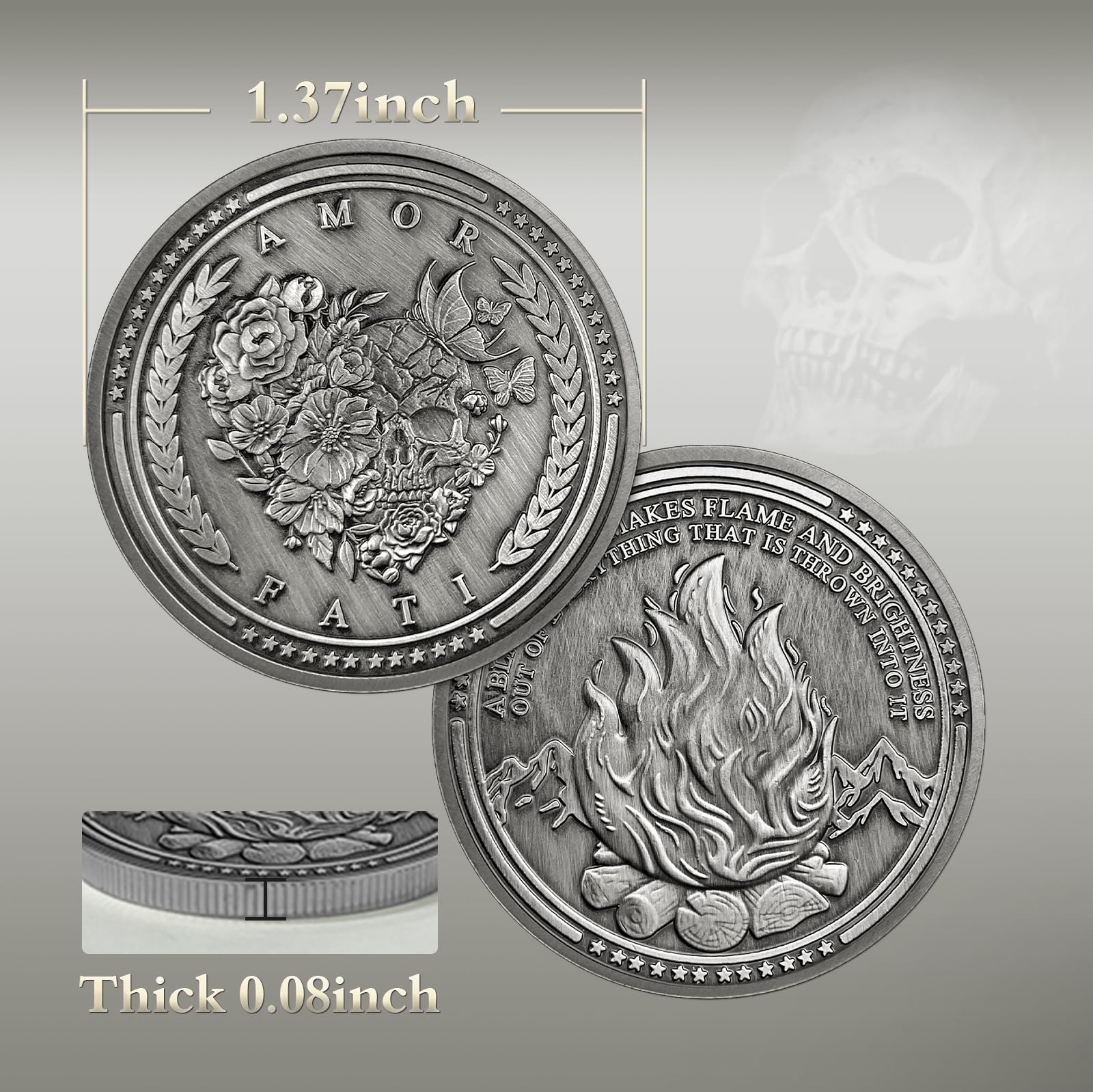 Amor Fati Coin Reminder Token Stoic Challenge Coin mysite