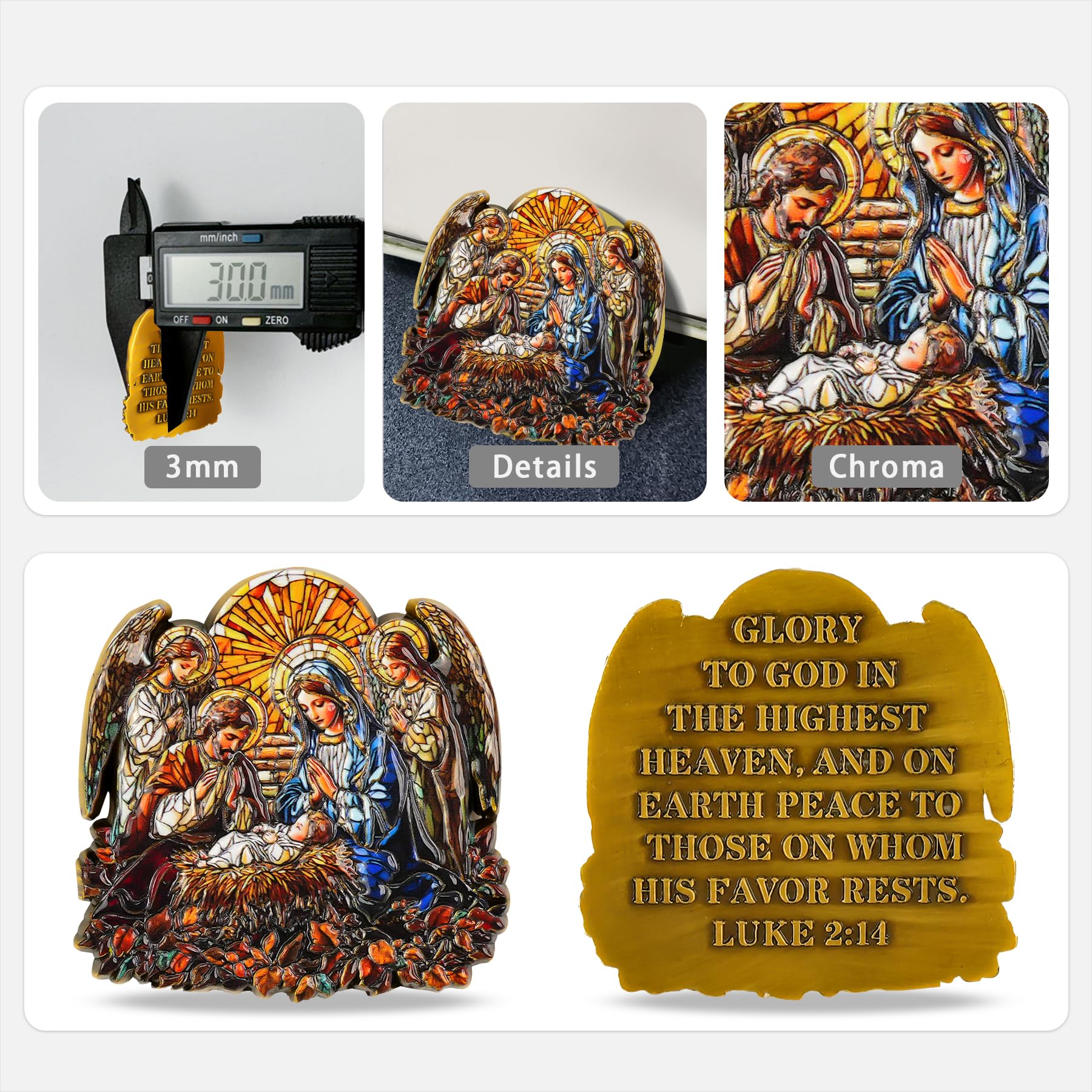 Nativity Scene Religious Coin: Gift & Inspire mysite