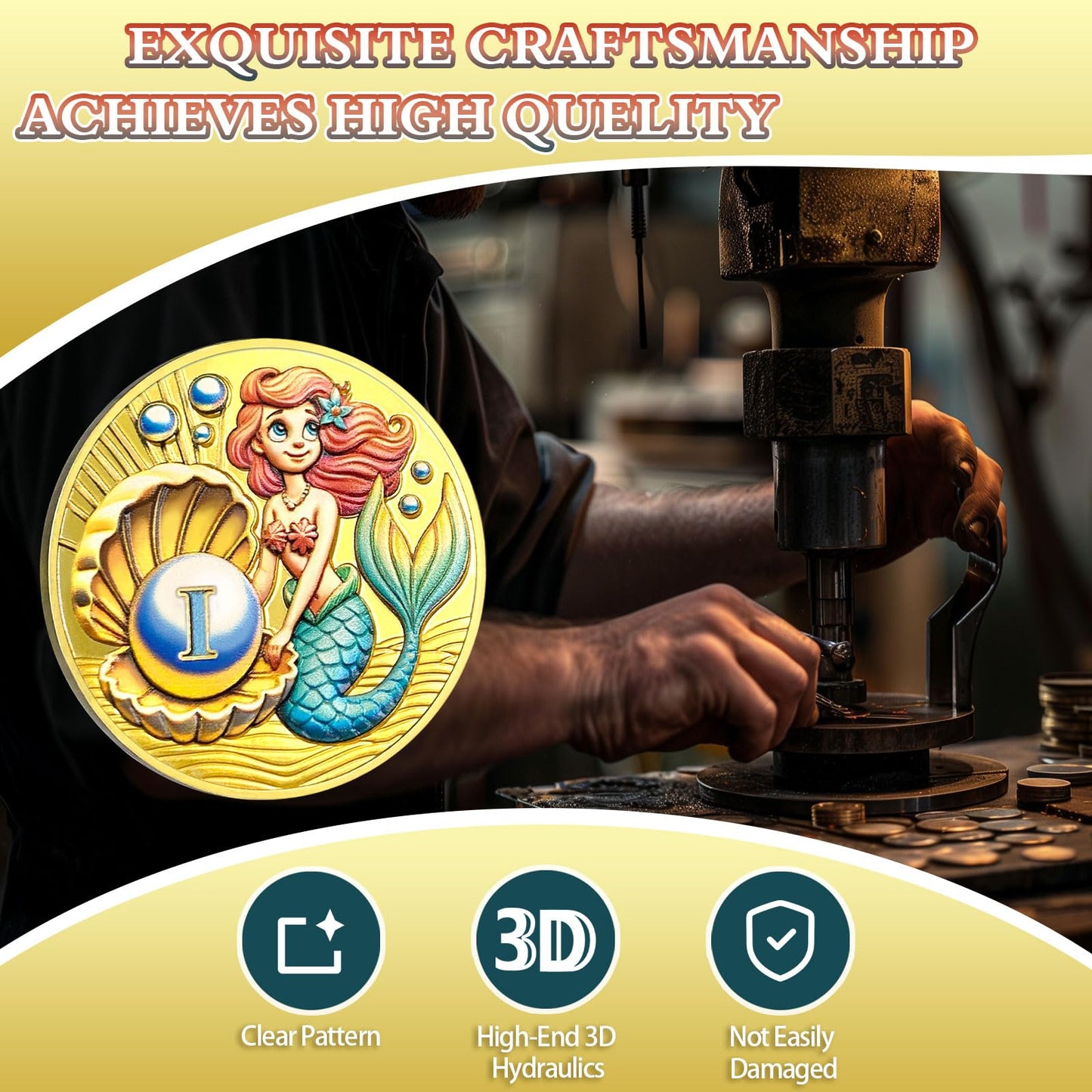 Beauty & Courage Mermaid 1-3 Year Sobriety Coin mysite