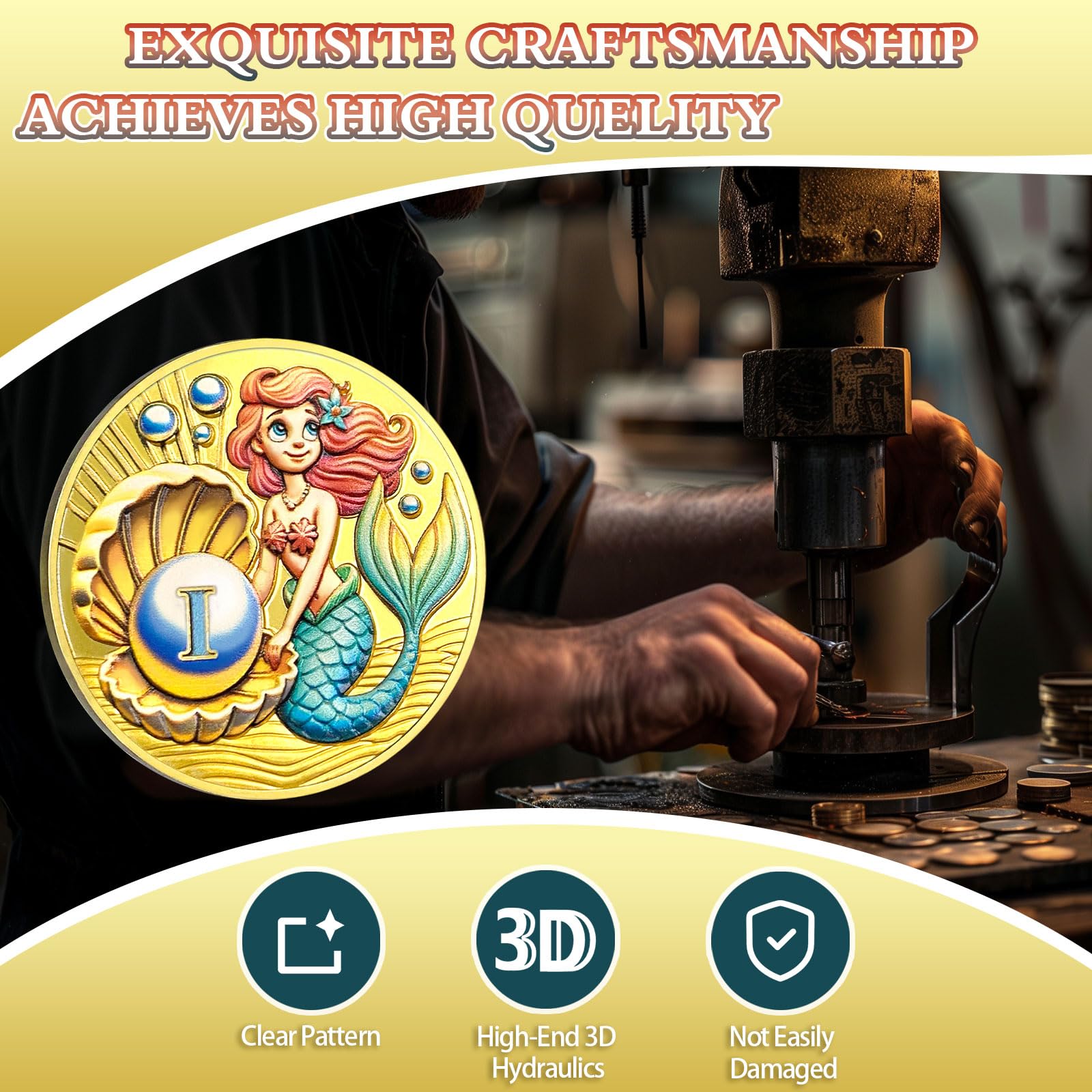 Beauty & Courage Mermaid 1-3 Year Sobriety Coin mysite