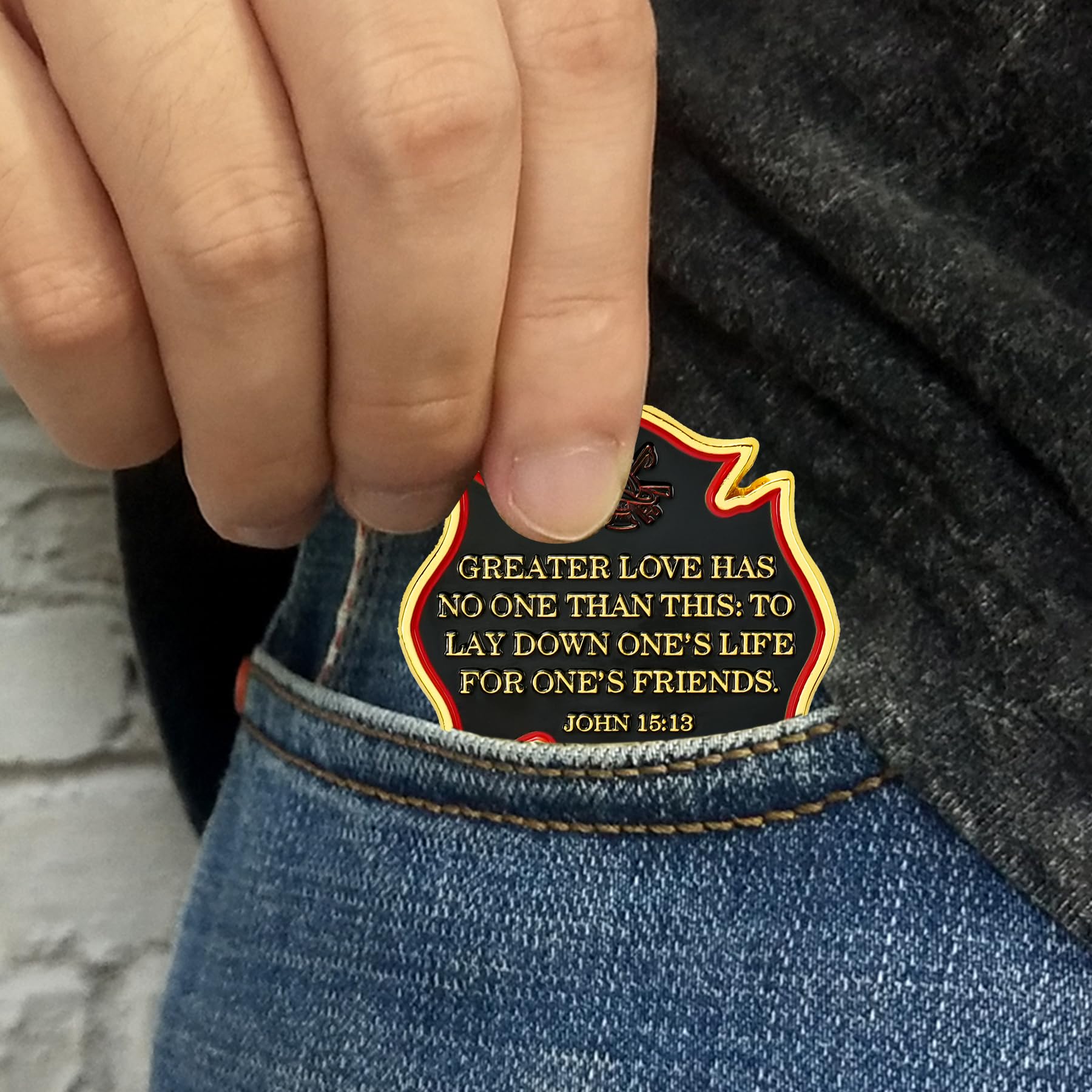 Firefighter Bravery Sacrifice Duty Coin mysite