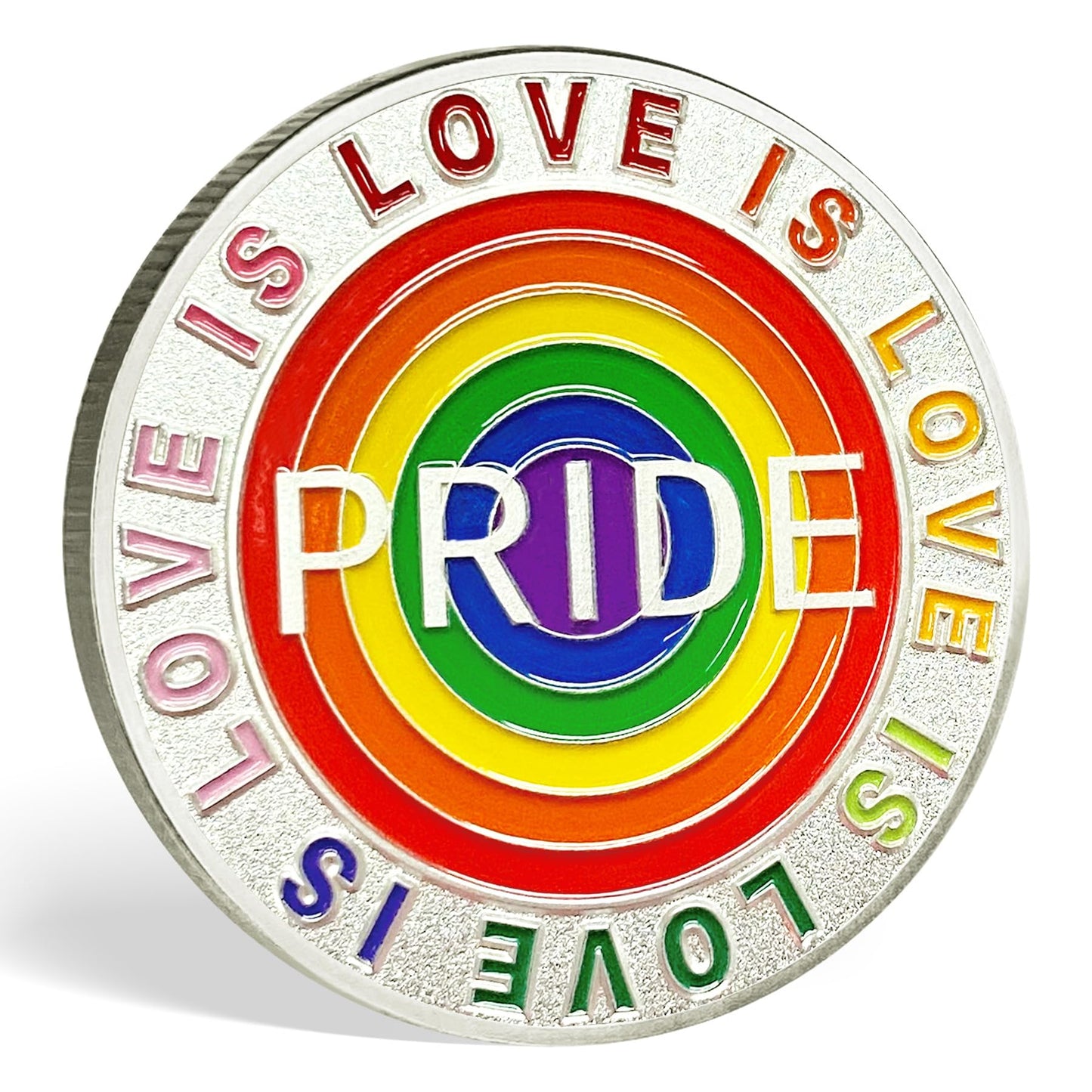 Rainbow Pride Challenge Coin Love is Love LGBT Gifts mysite