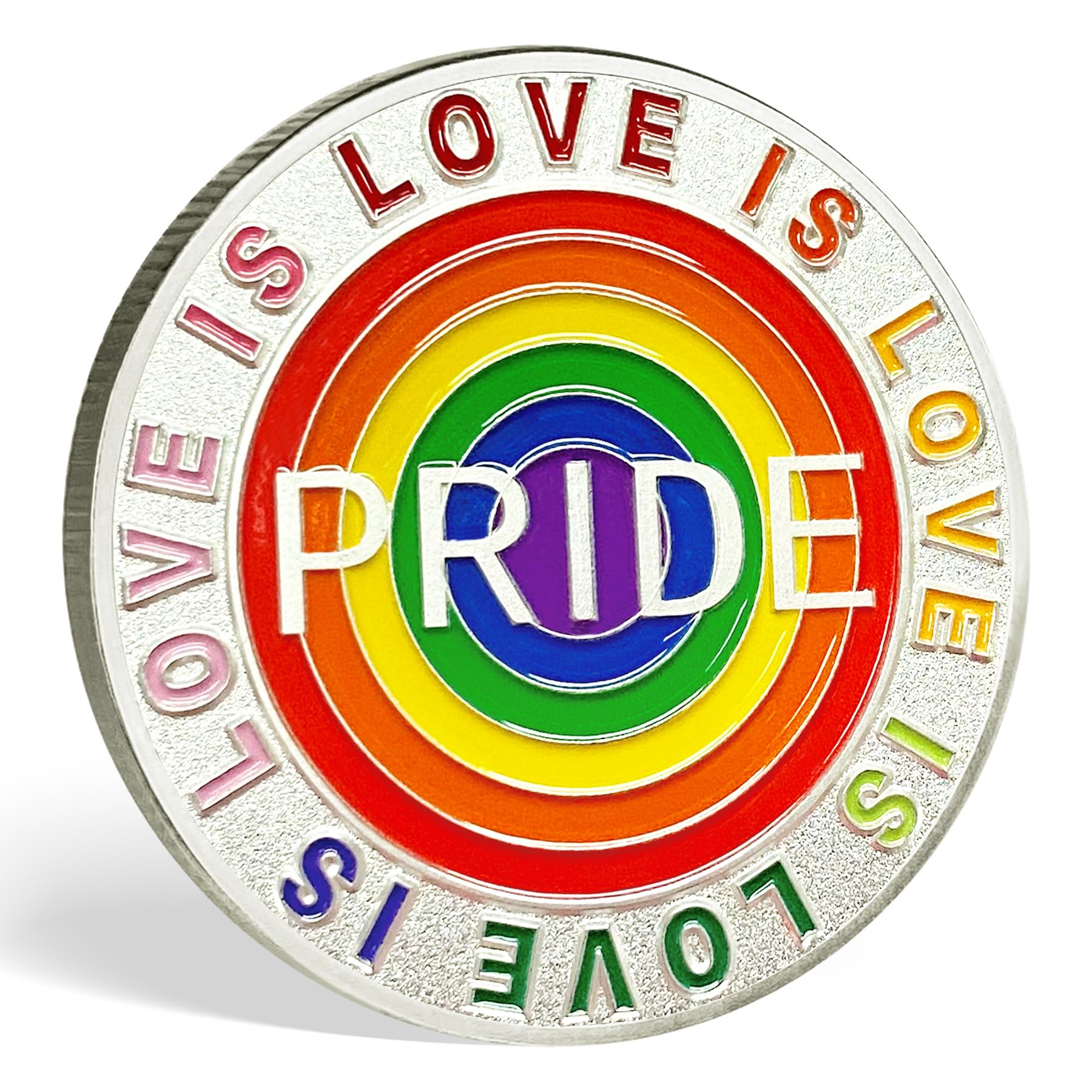 Rainbow Pride Challenge Coin Love is Love LGBT Gifts mysite