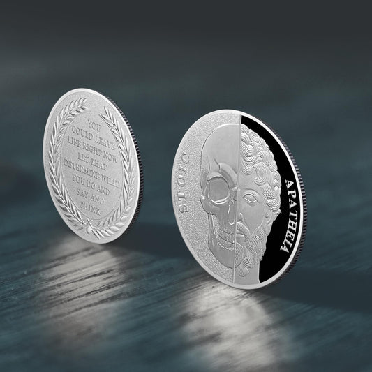 Memento Mori Coin Stoic  Inspirational Reminder Coin mysite