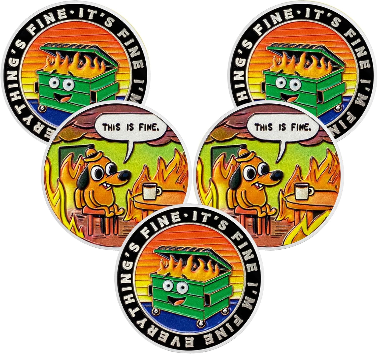 This is Fine Mini Dumpster Fire Challenge Coin mysite