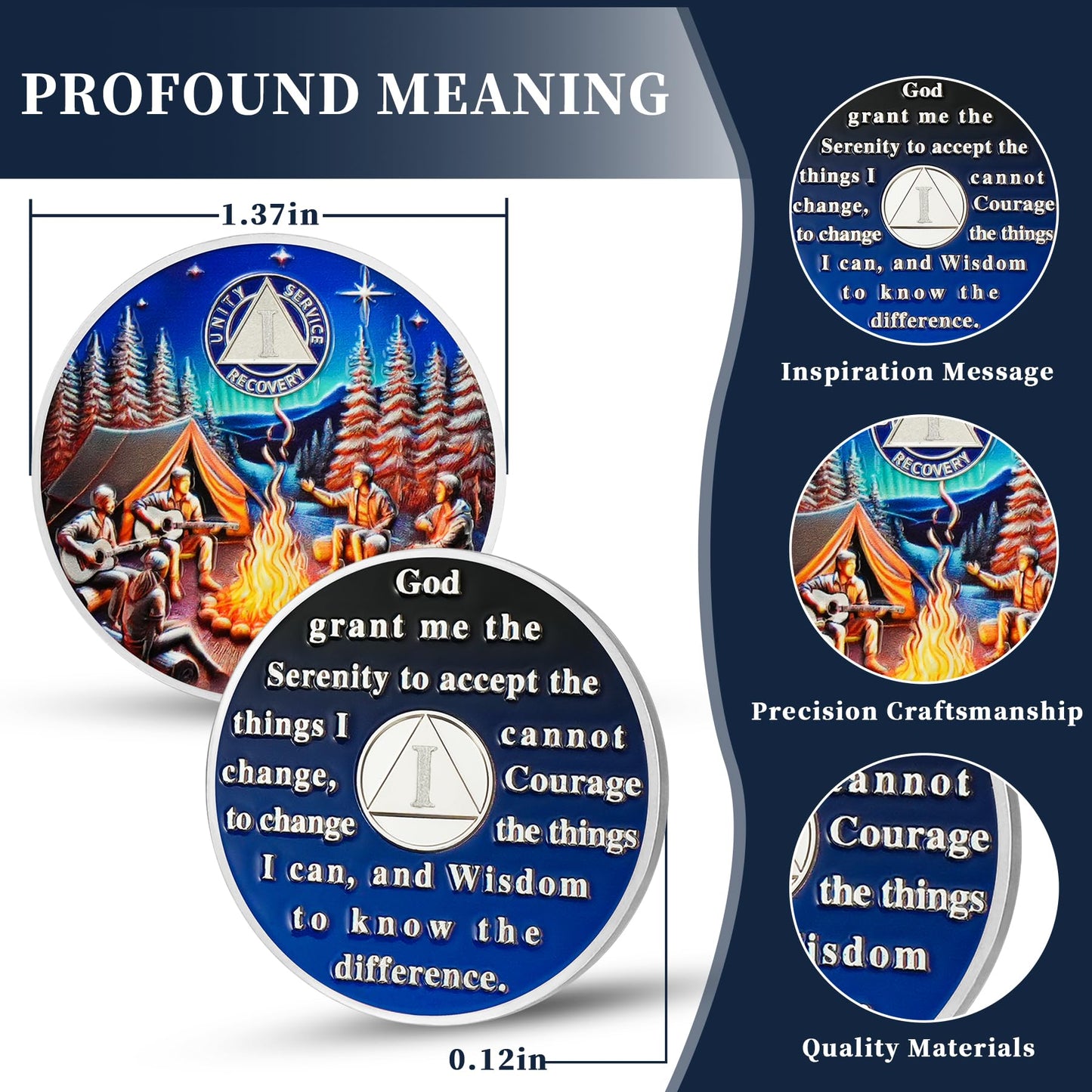 Personalized Camp Bonfire Sobriety Coin mysite