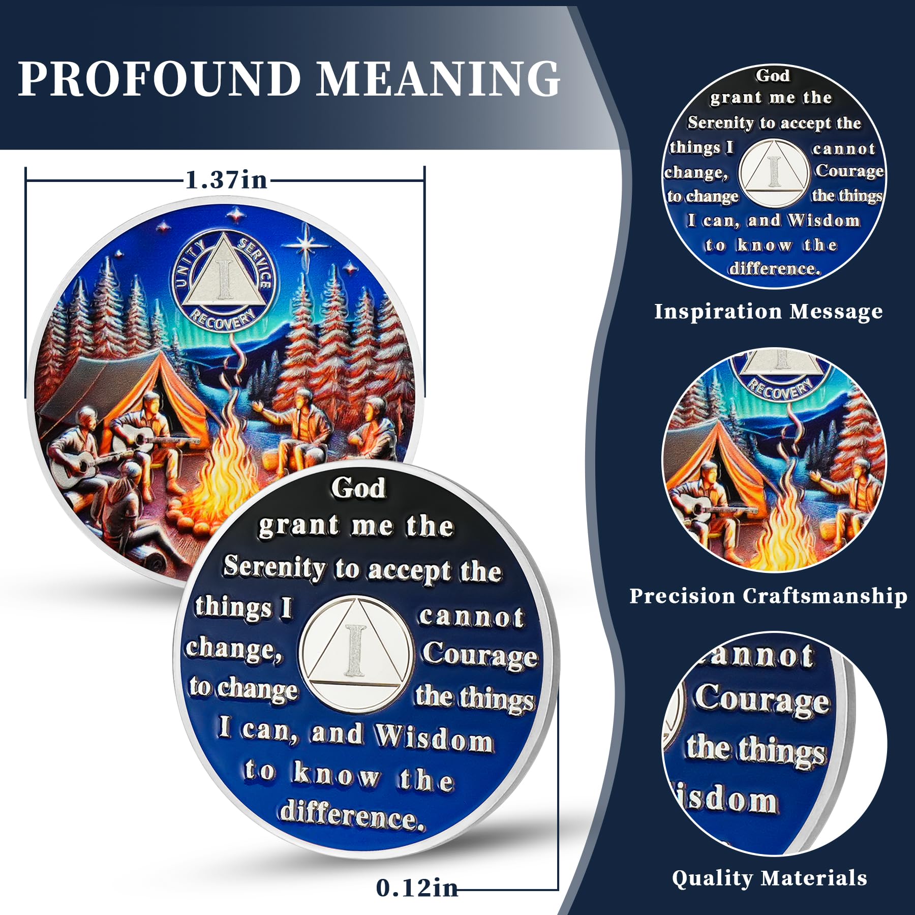 Personalized Camp Bonfire Sobriety Coin mysite