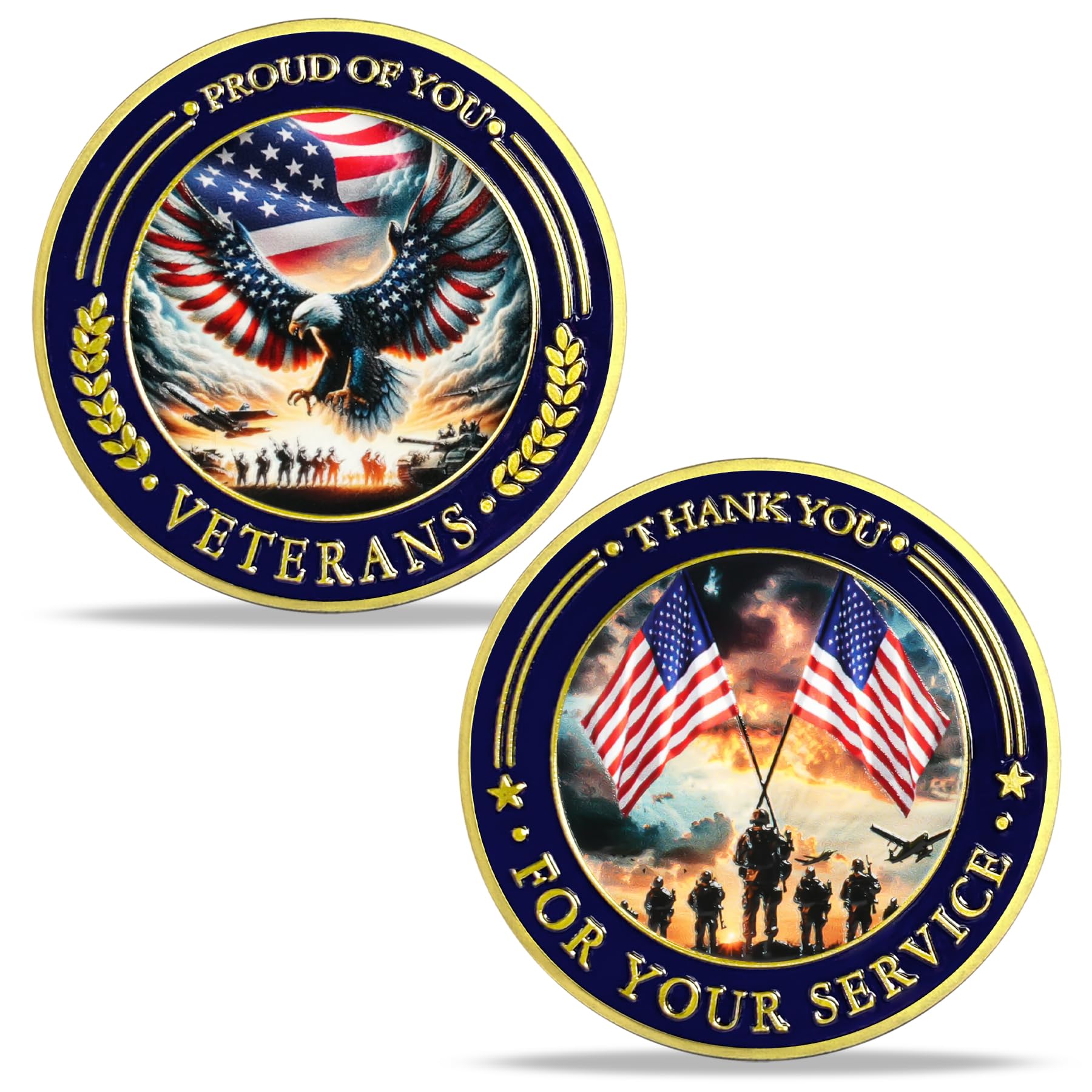 Thank You for Your Service Military Veterans Challenge Coin mysite