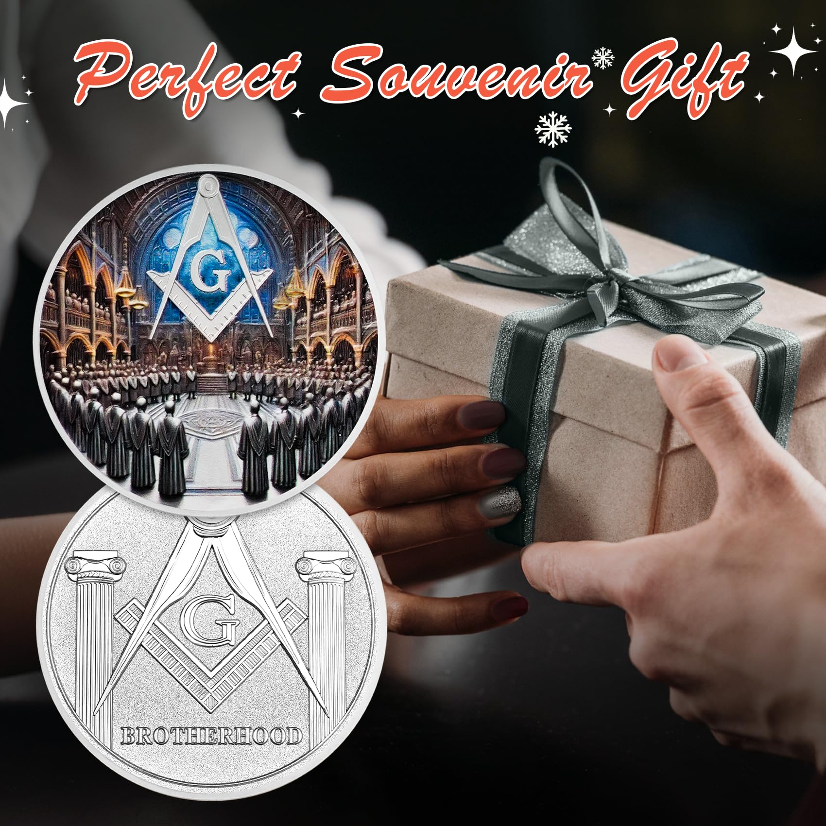 Masonic Brotherhood Masonic Challenge Coin mysite