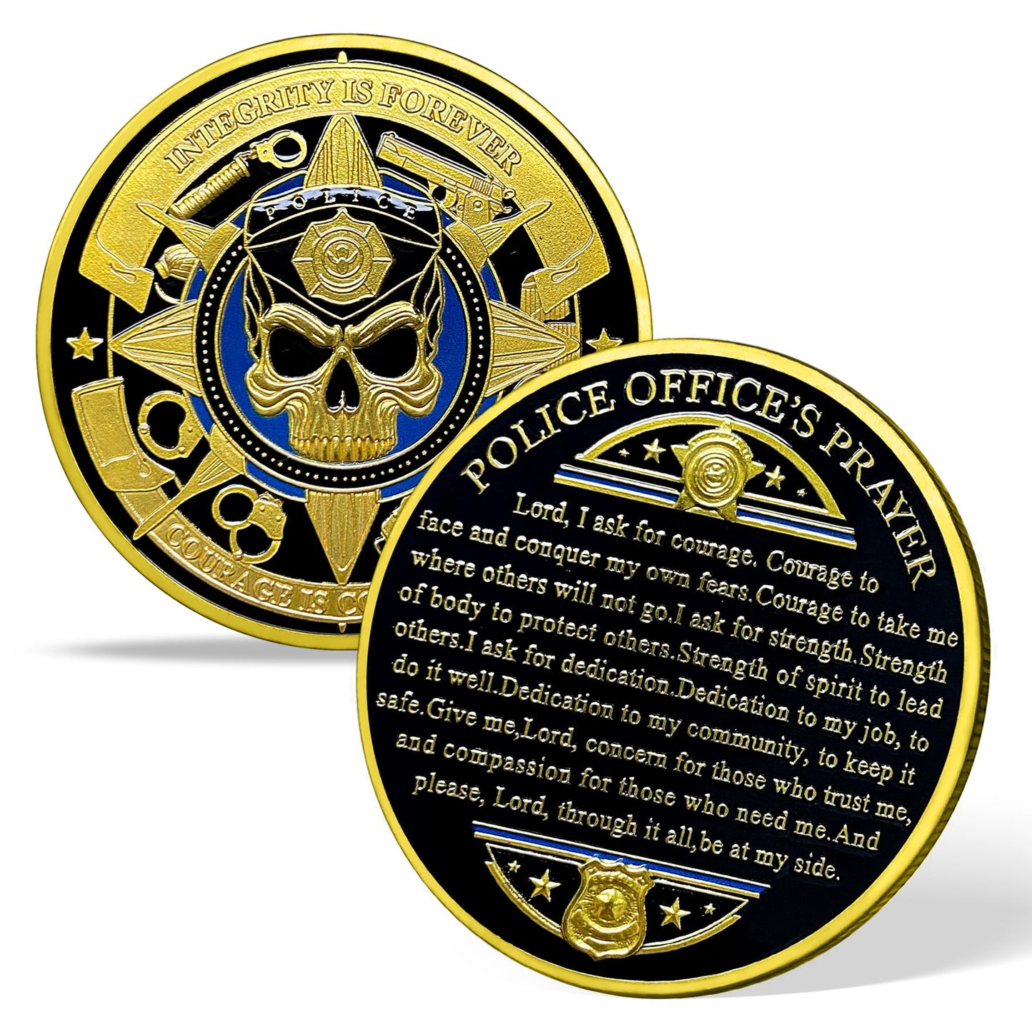 Patriotic Police Law Enforcement Valor & Duty Coin mysite