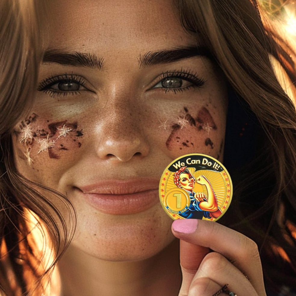 Rosie The Riveter 1-3 Year Sobriety Coin mysite
