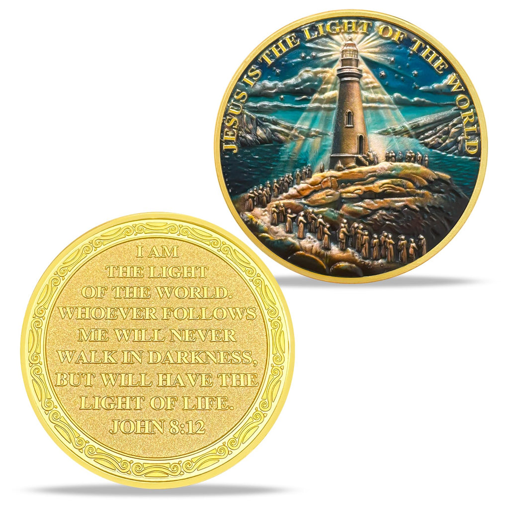 Crowd Lighthouse Religious Coin mysite
