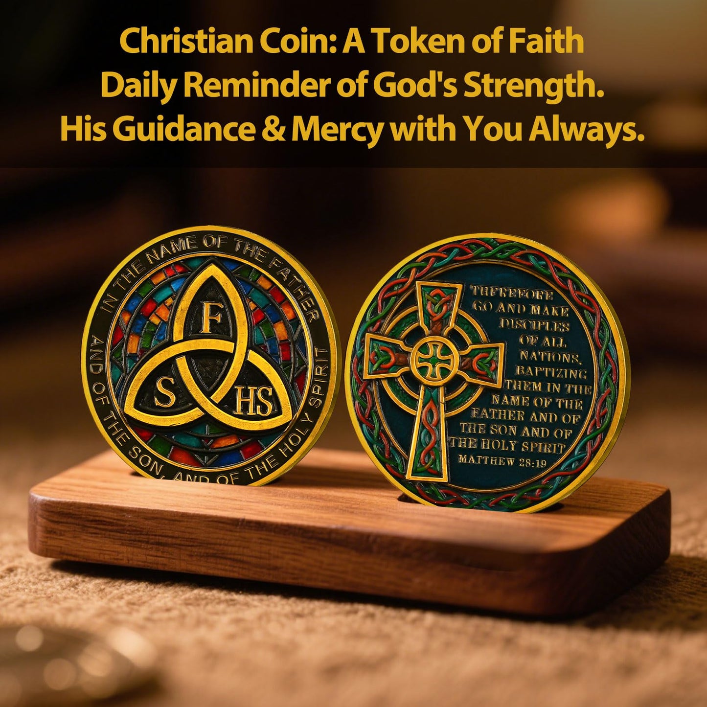 Sacred Christian Challenge Coin mysite