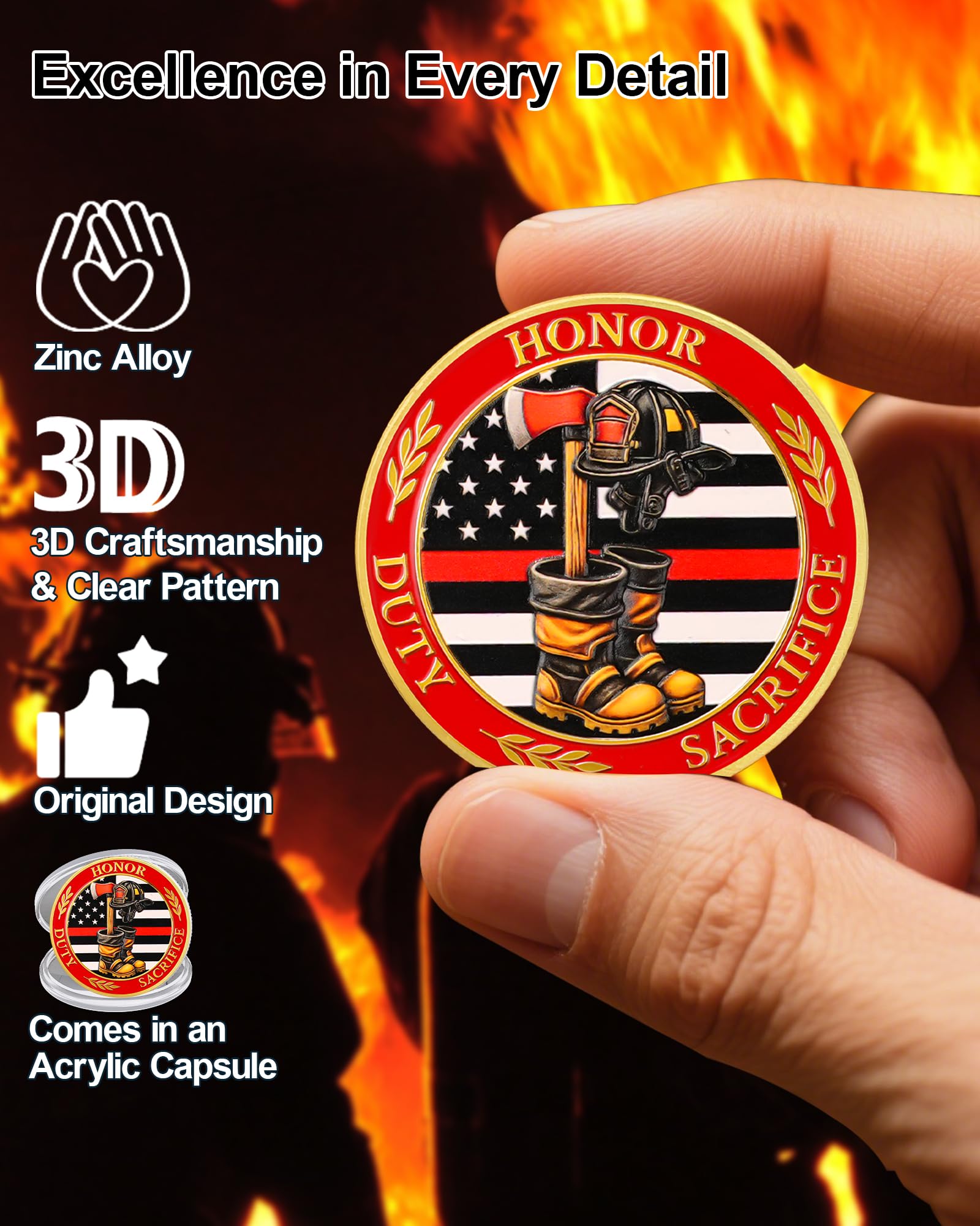 Firefighter Duty Honor Challenge Coin mysite