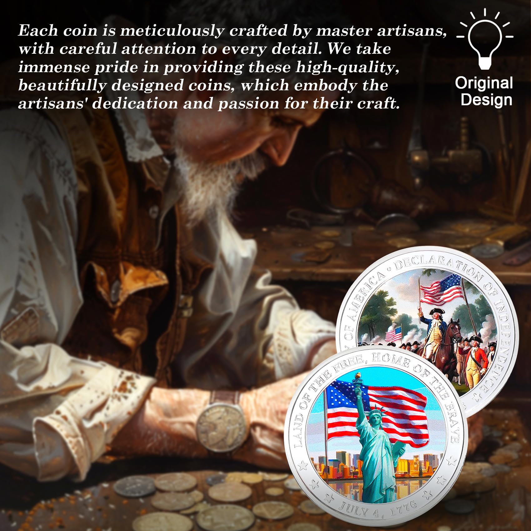 US Independence Commemorative Military Challenge Coins mysite