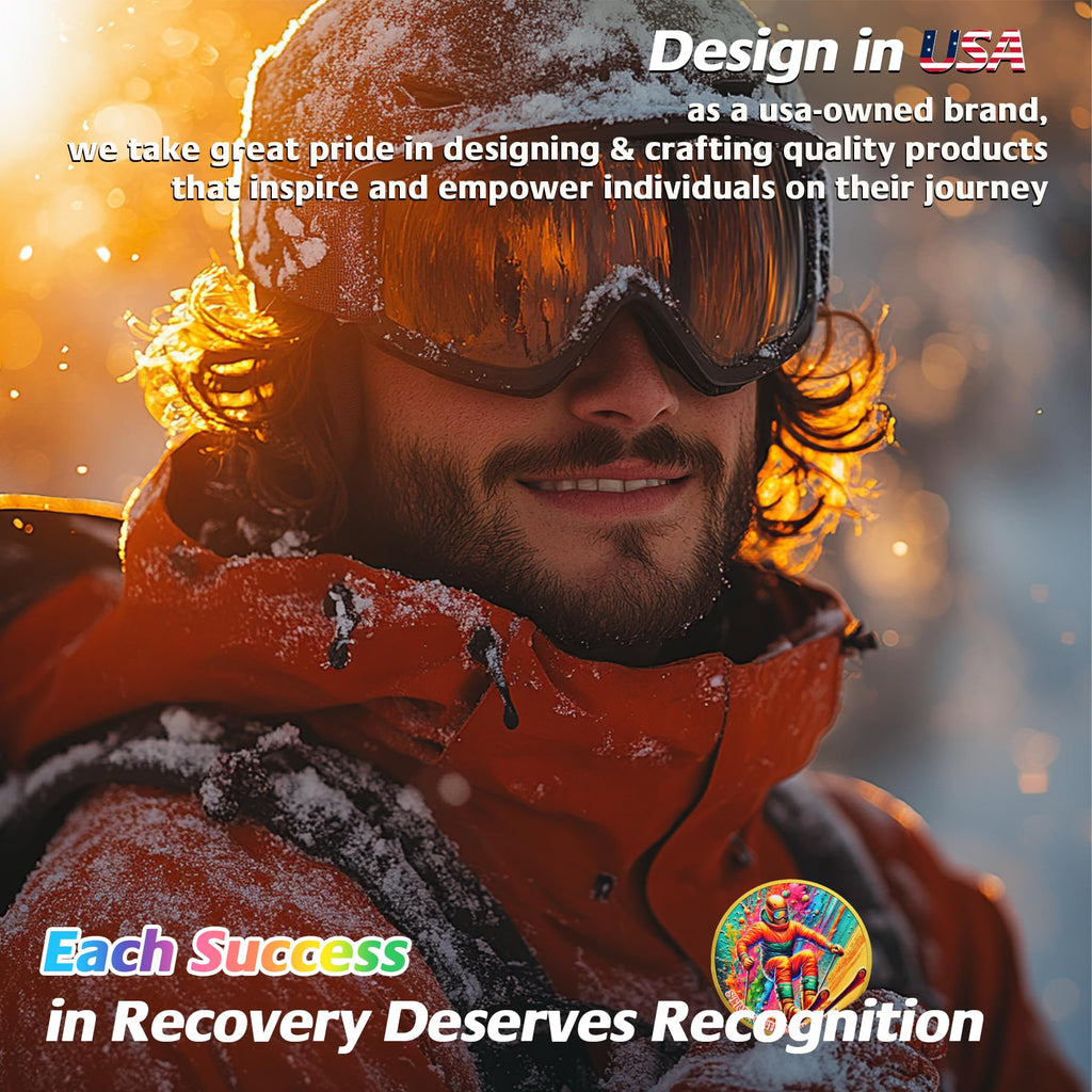 Breaking Limits Skiing Sport Sobriety Coin mysite