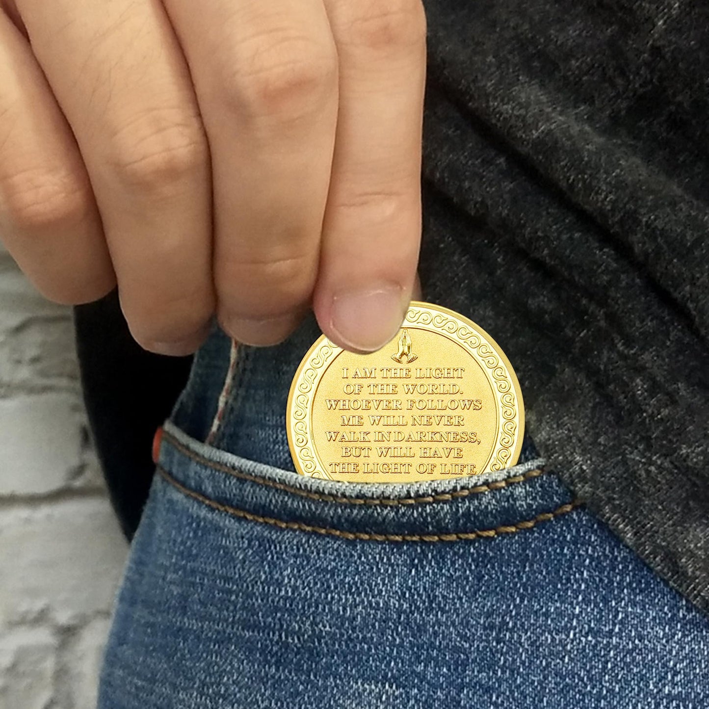 Jesus and Angels Divine Messenger Religious Coin mysite