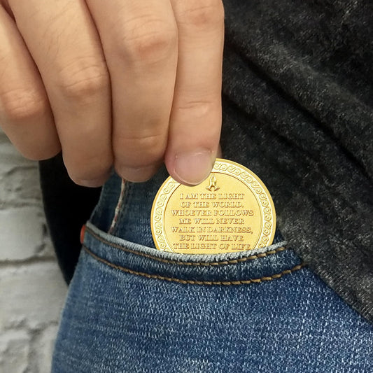 Jesus and Angels Divine Messenger Religious Coin mysite