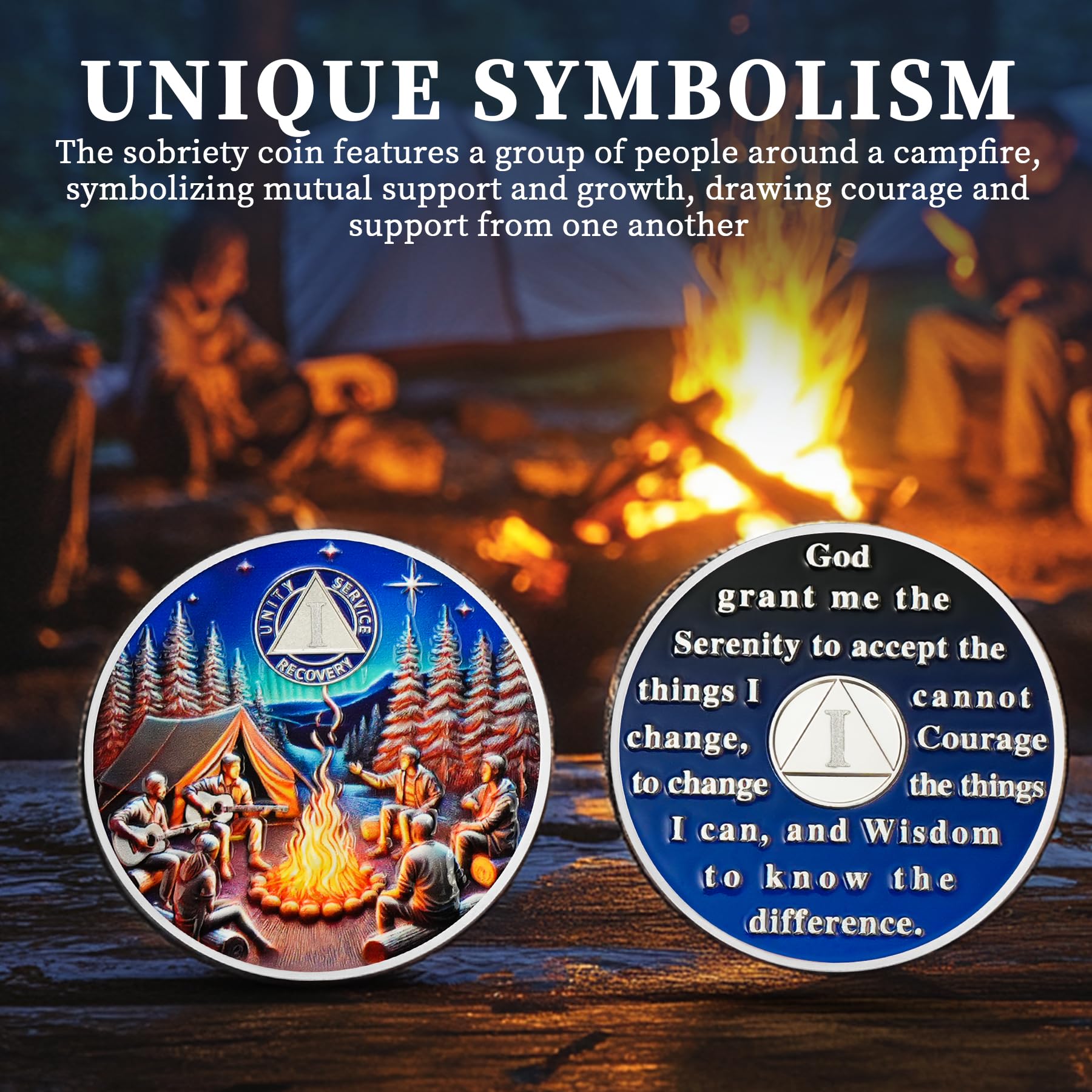 Personalized Camp Bonfire Sobriety Coin mysite