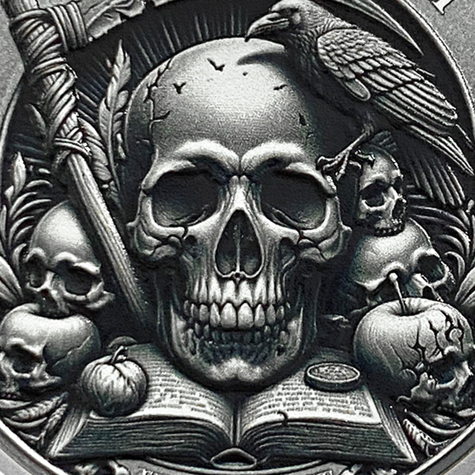 Stoic Reminder Memento Mori Coin Skull Challenge Coins mysite
