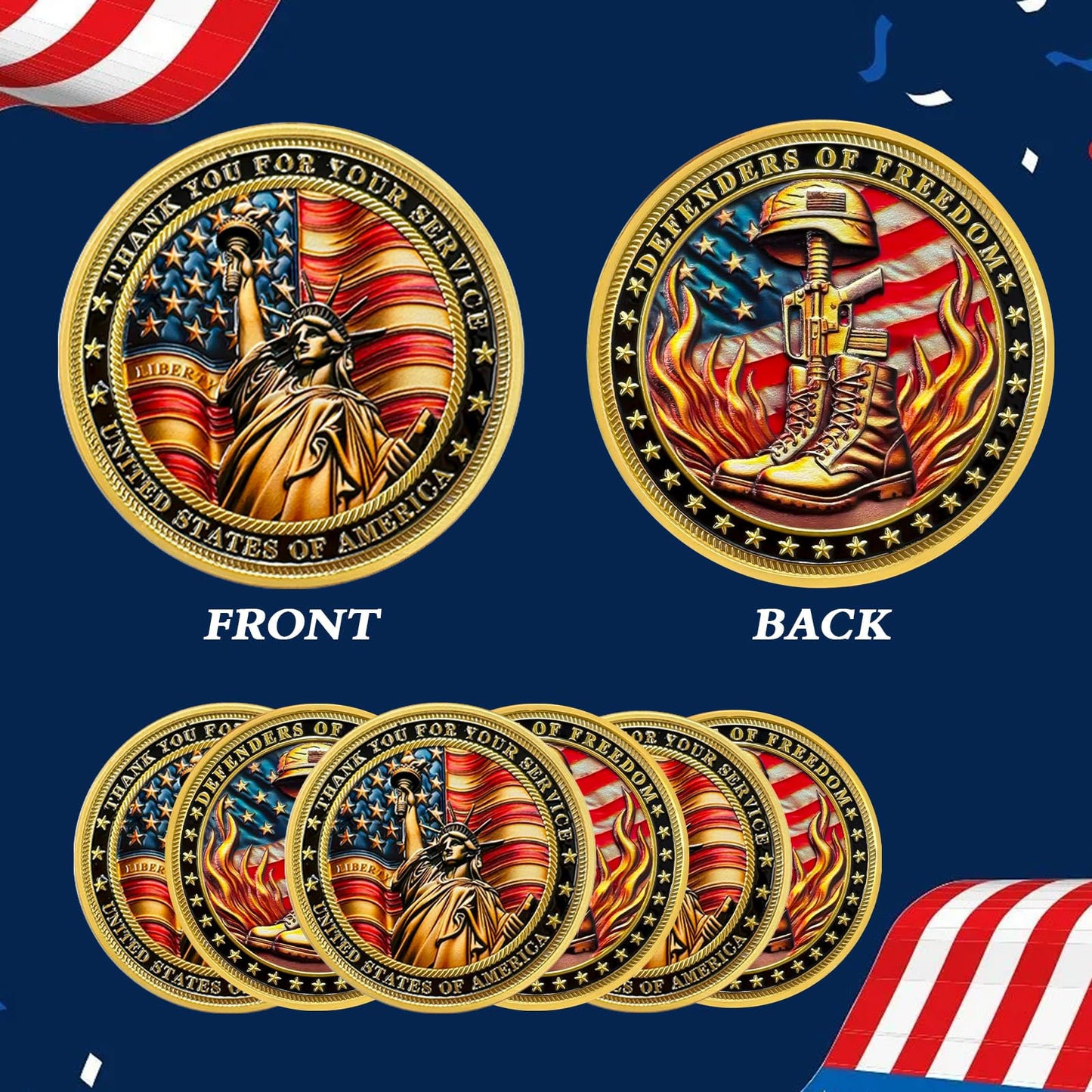 Thank You for Your Service Military Veterans Challenge Coins mysite