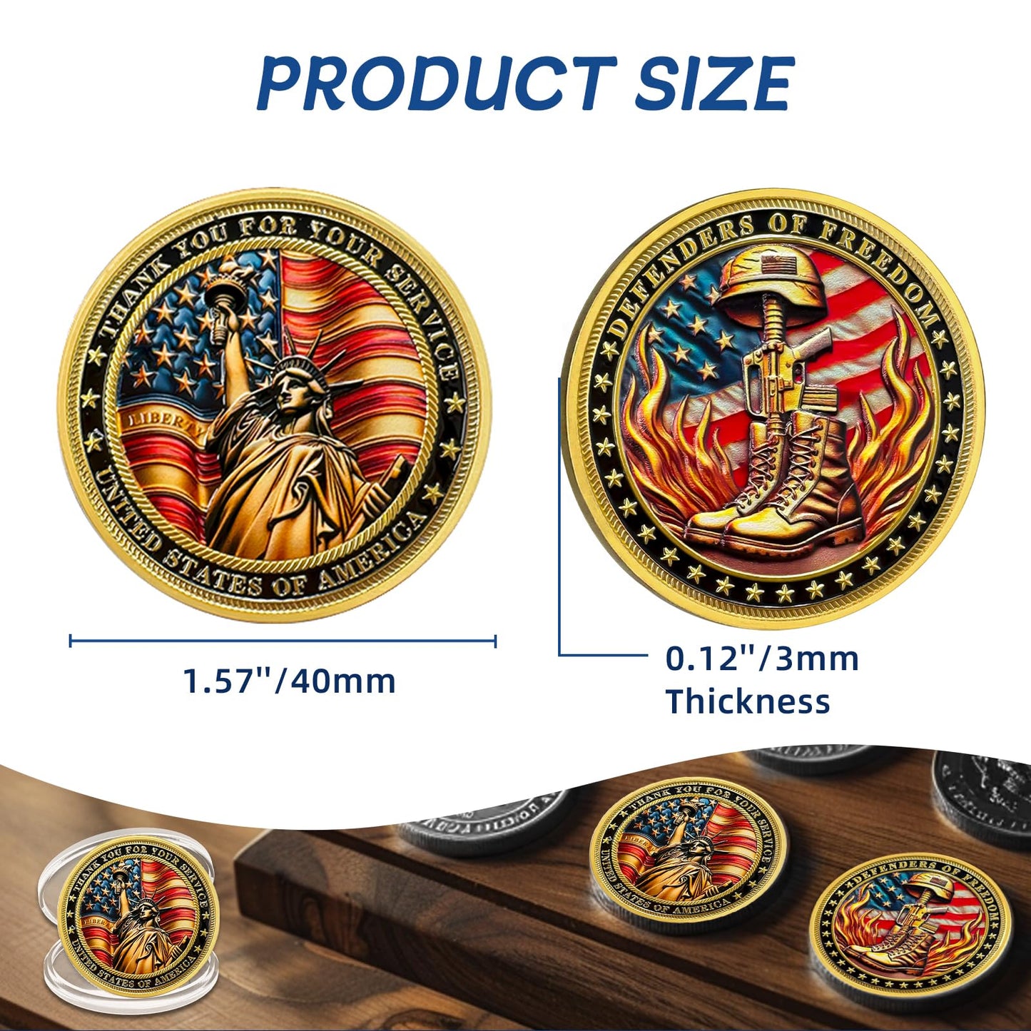 Thank You for Your Service Military Veterans Challenge Coins mysite