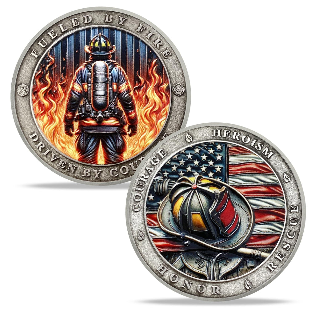Honor Fire Department Rescue Prayer Coin mysite