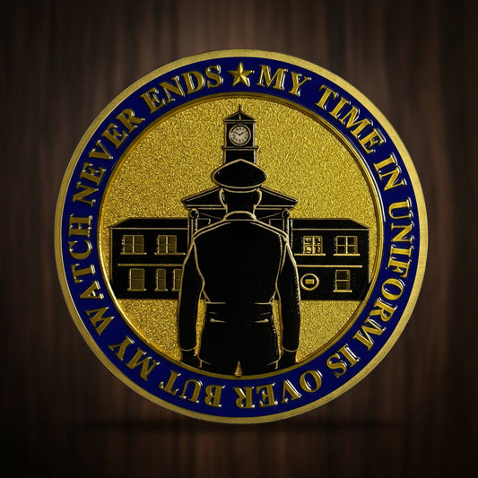 Patriotic Police Law Enforcement Honor & Service Medallion Coin mysite