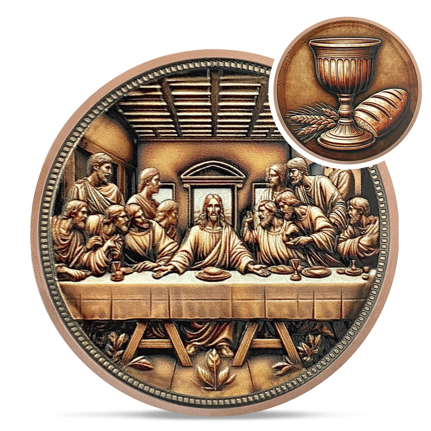 The Last Supper Christian Challenge Coin mysite