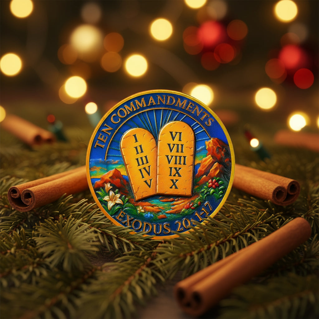 I Am The Lord Your God Ten Commandments Christian Challenge Coin mysite