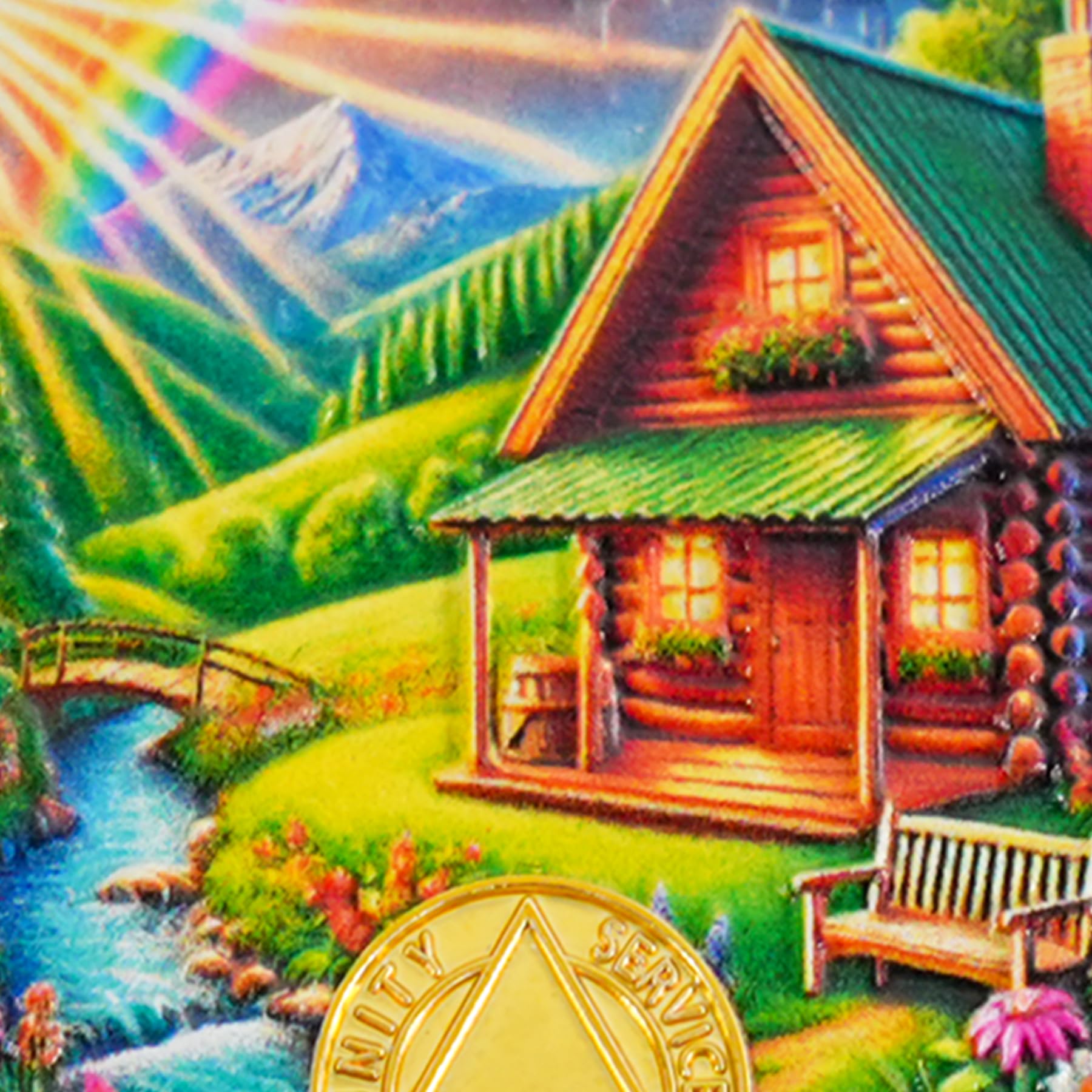 Serenity Prayer Recovery Coin Cabin Design with Unity Sobriety Challenge Coin mysite