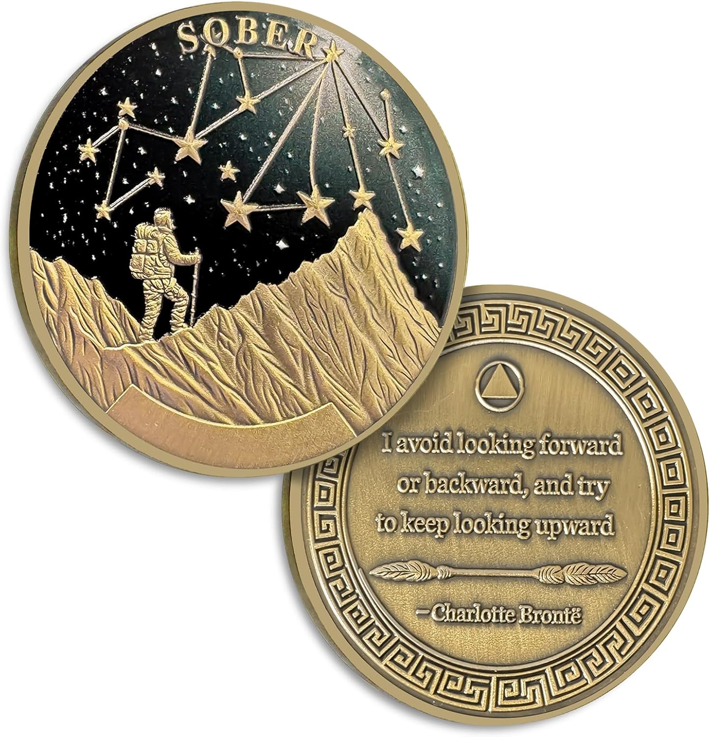Under The Stars Pathfinder Explore Hope 1-10 Year Sobriety Coin mysite