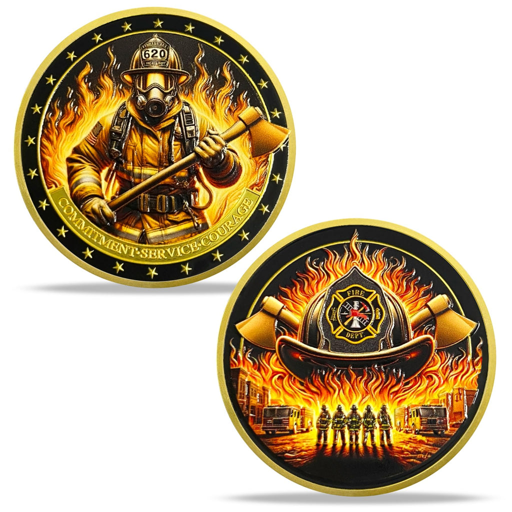 Firefighters Fire Rescue Challenge Coin mysite