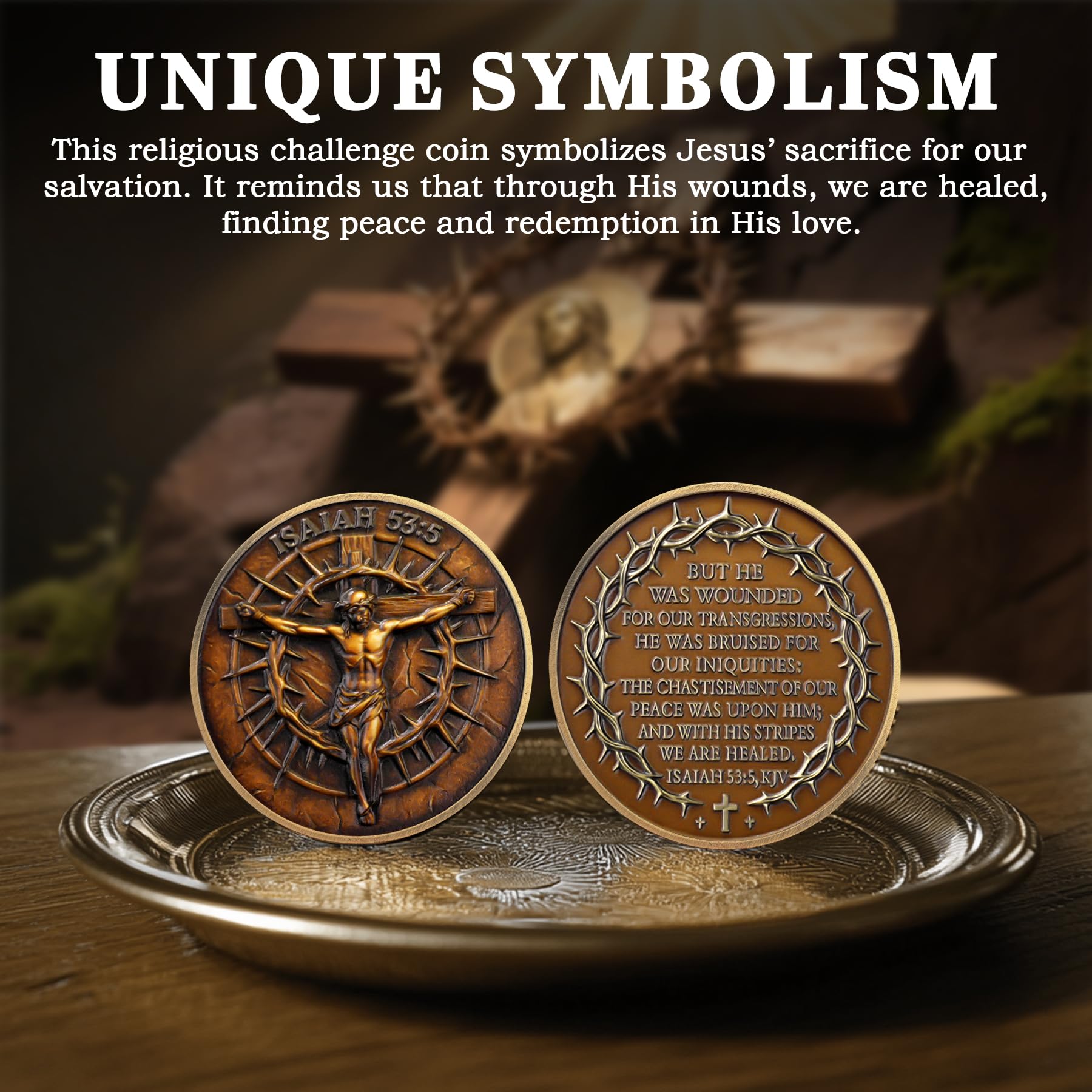 Jesus Christ Sacrifice Challenge Coin mysite