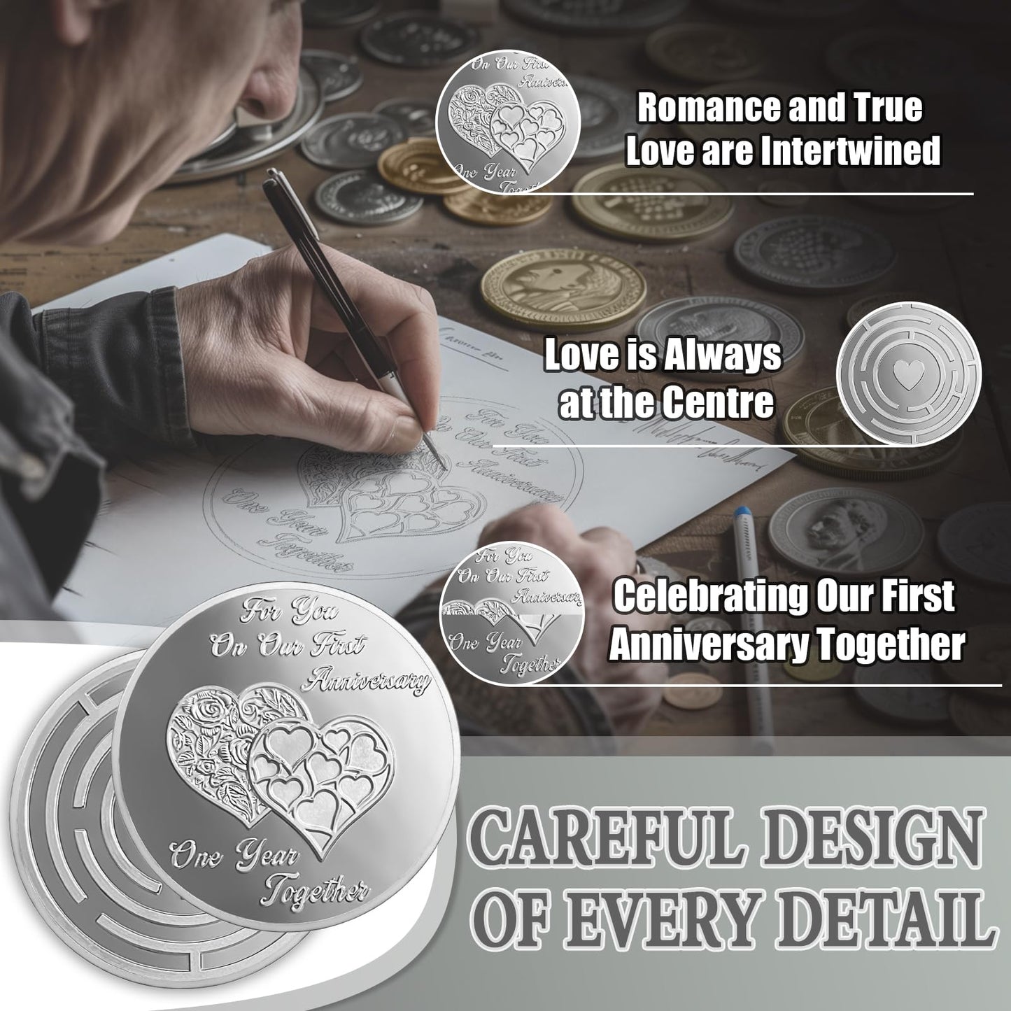 We Are Together 1st Wedding Anniversary Coin mysite